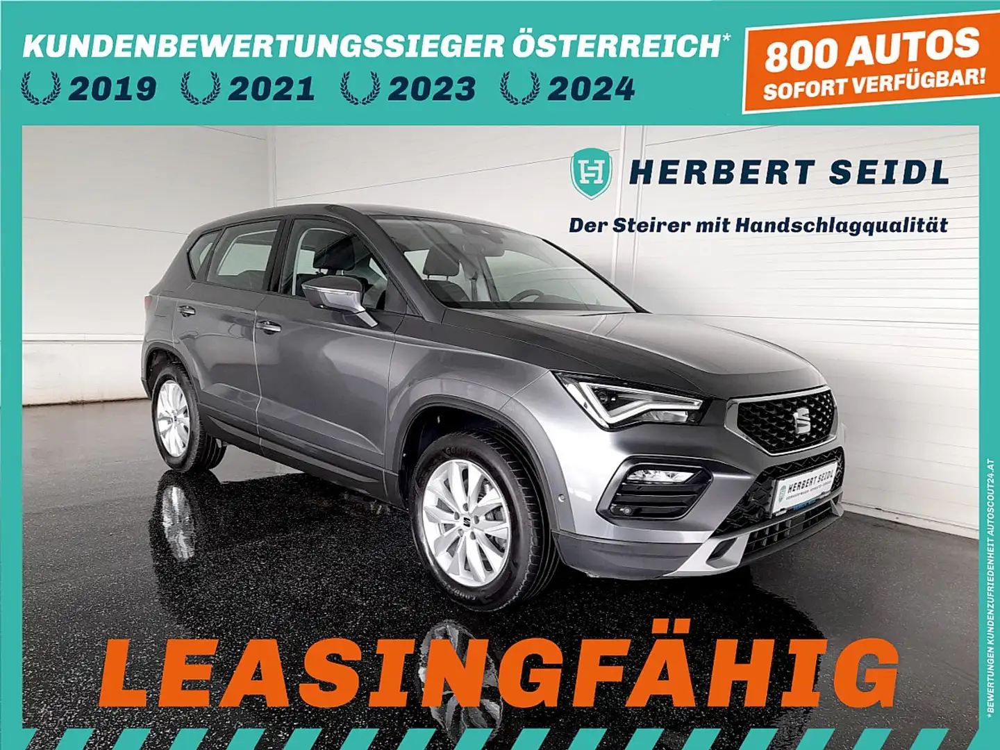 SEAT Ateca STYLE 4x4 2,0 TDI DSG *VOLL-LED / NAVI / ACC / ... Grau - 1