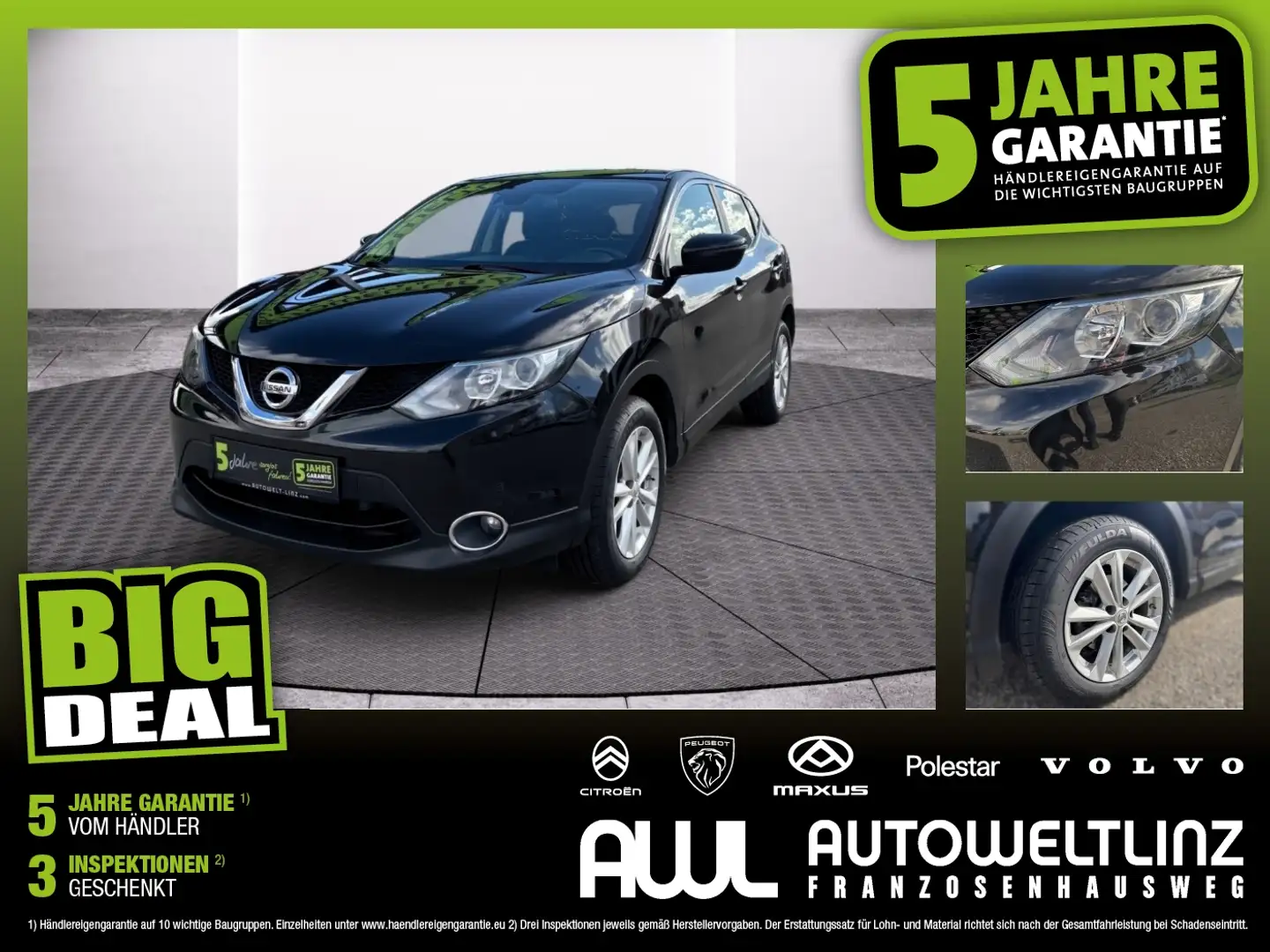 Nissan Qashqai 15 dCi N-Connecta Navi+SHZ+Kam. Noir - 1