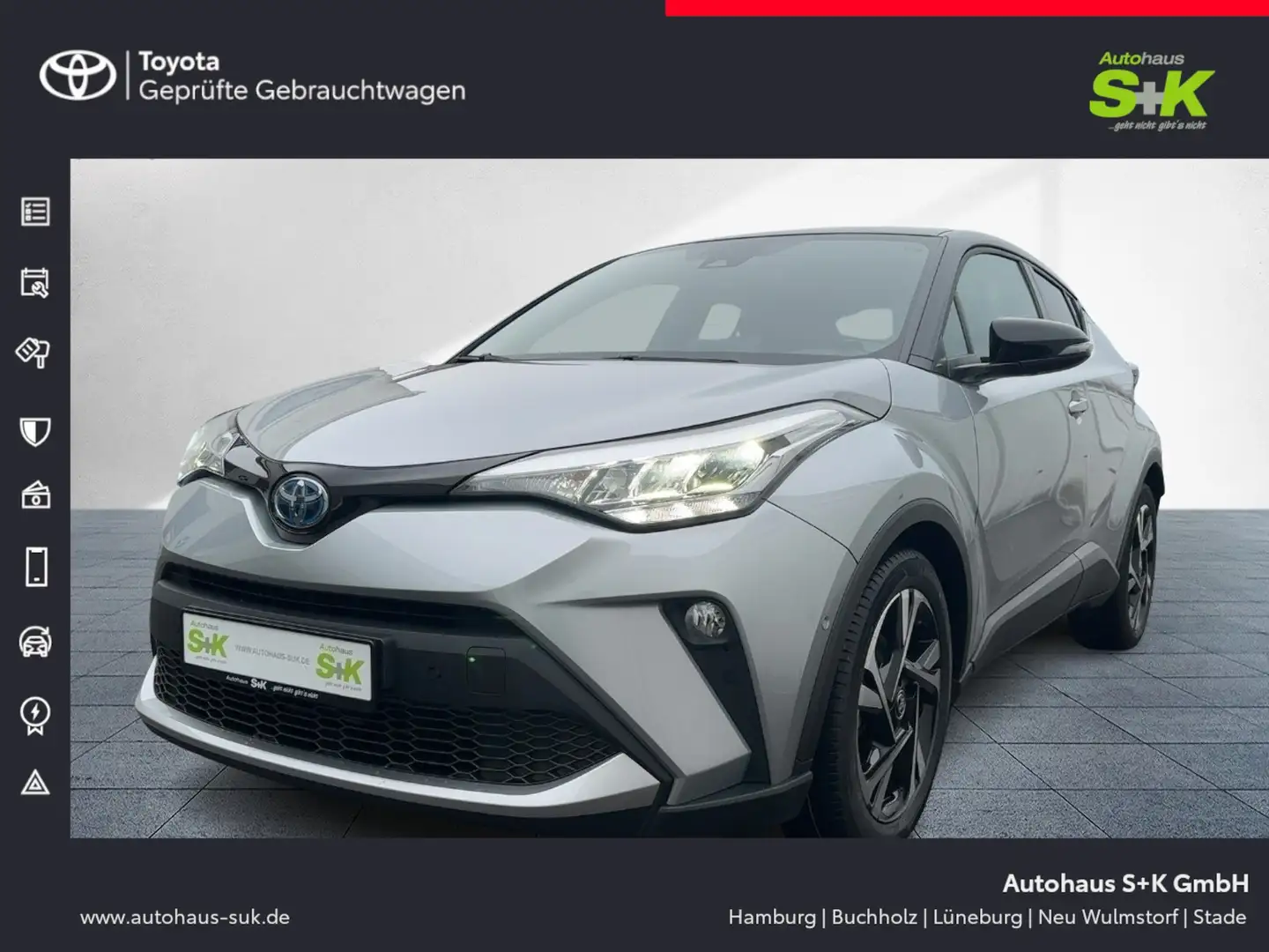 Toyota C-HR 2.0 Hybrid Team D ++WINTER-PAKET+CARPLAY+DAB++ Fekete - 1