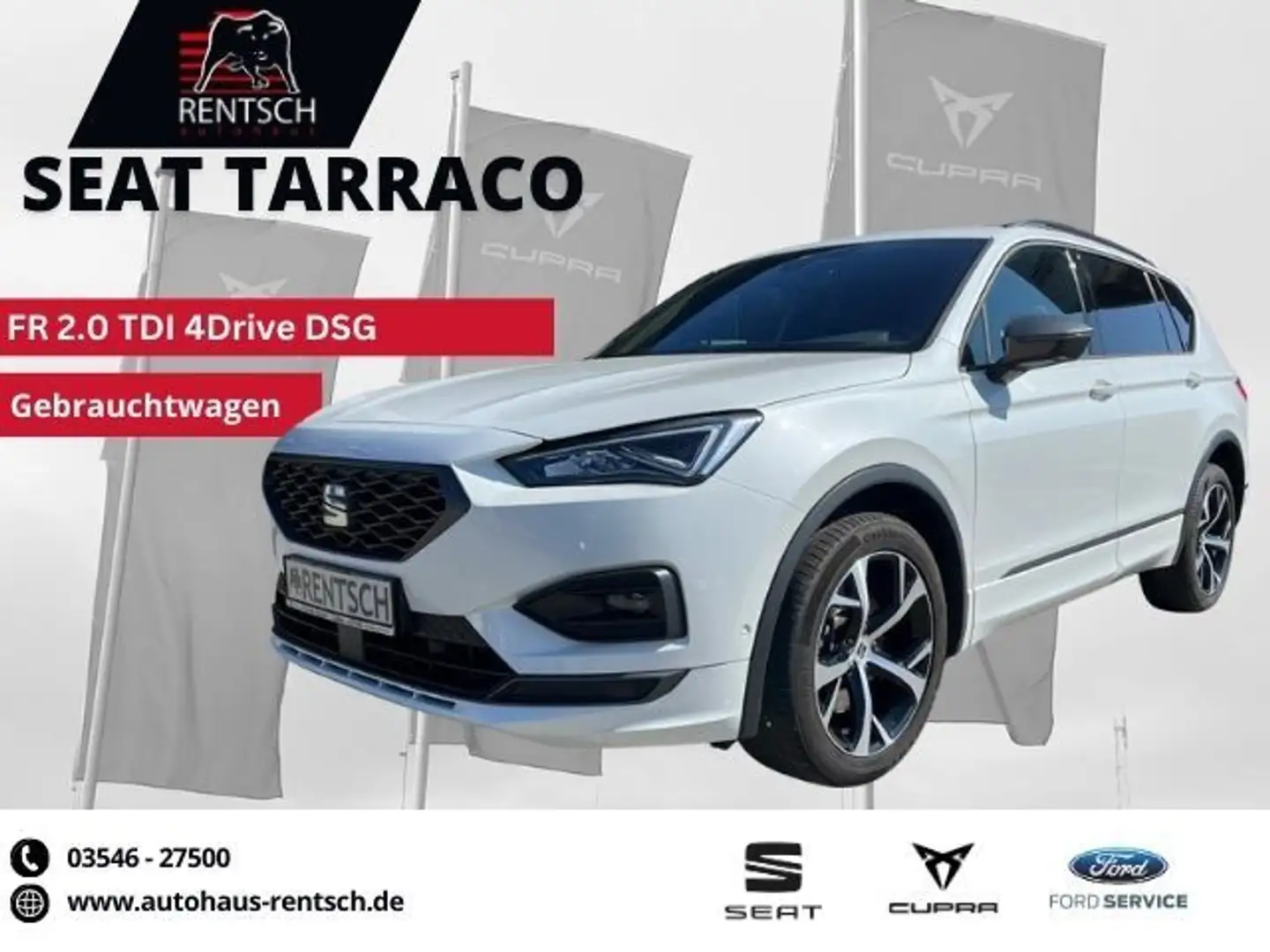 SEAT Tarraco FR 2.0 TDI 4Drive DSG*NAVI*KAMERA*SHZ* Blanco - 1