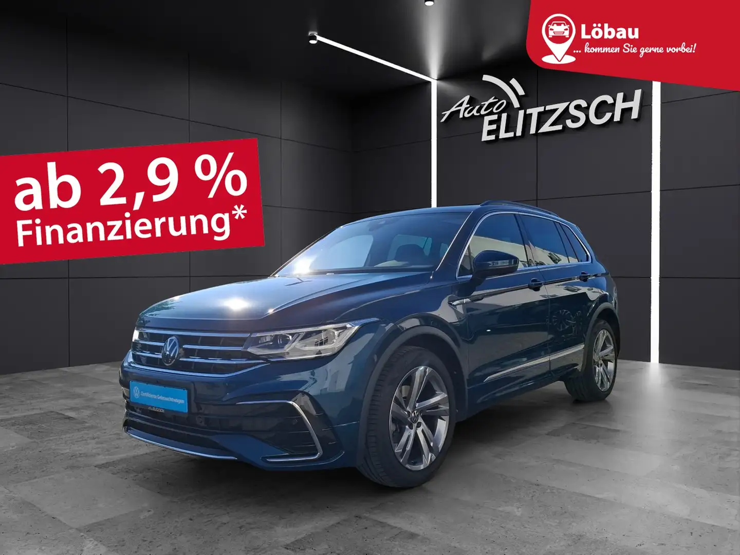 Volkswagen Tiguan TSI R-line DSG Matrix Navi AID ACC 360° Pano 19" Blau - 1