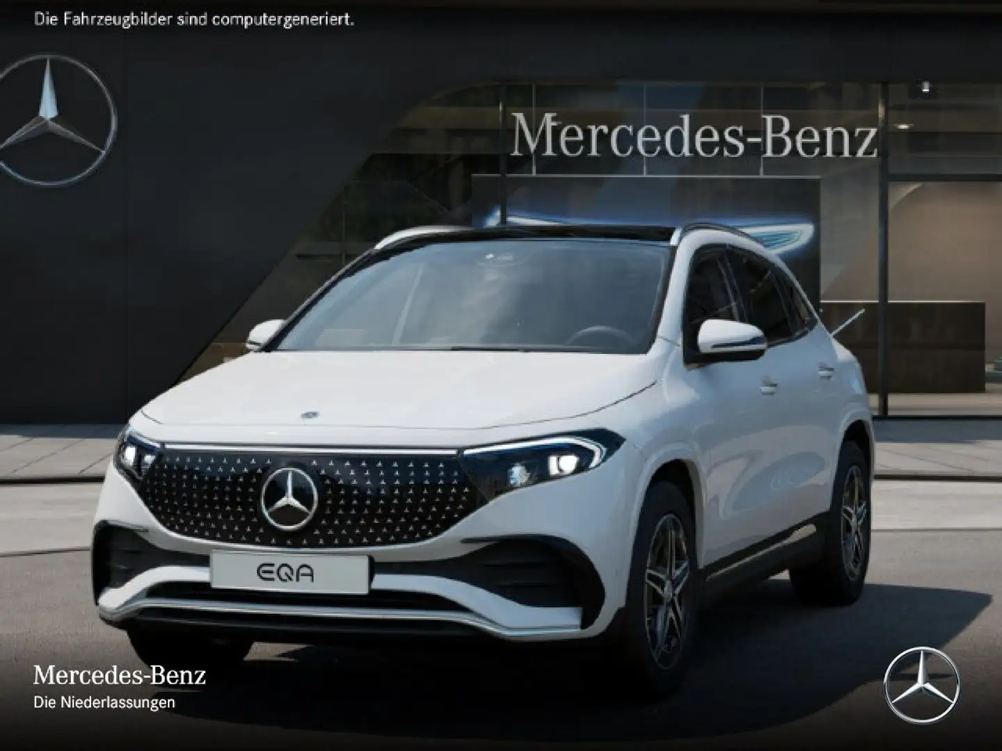 Mercedes-Benz EQA 350 4M AMG+PLUS-PAKET+AHK+PANO+KAMERA+KEYLESS Weiß - 2