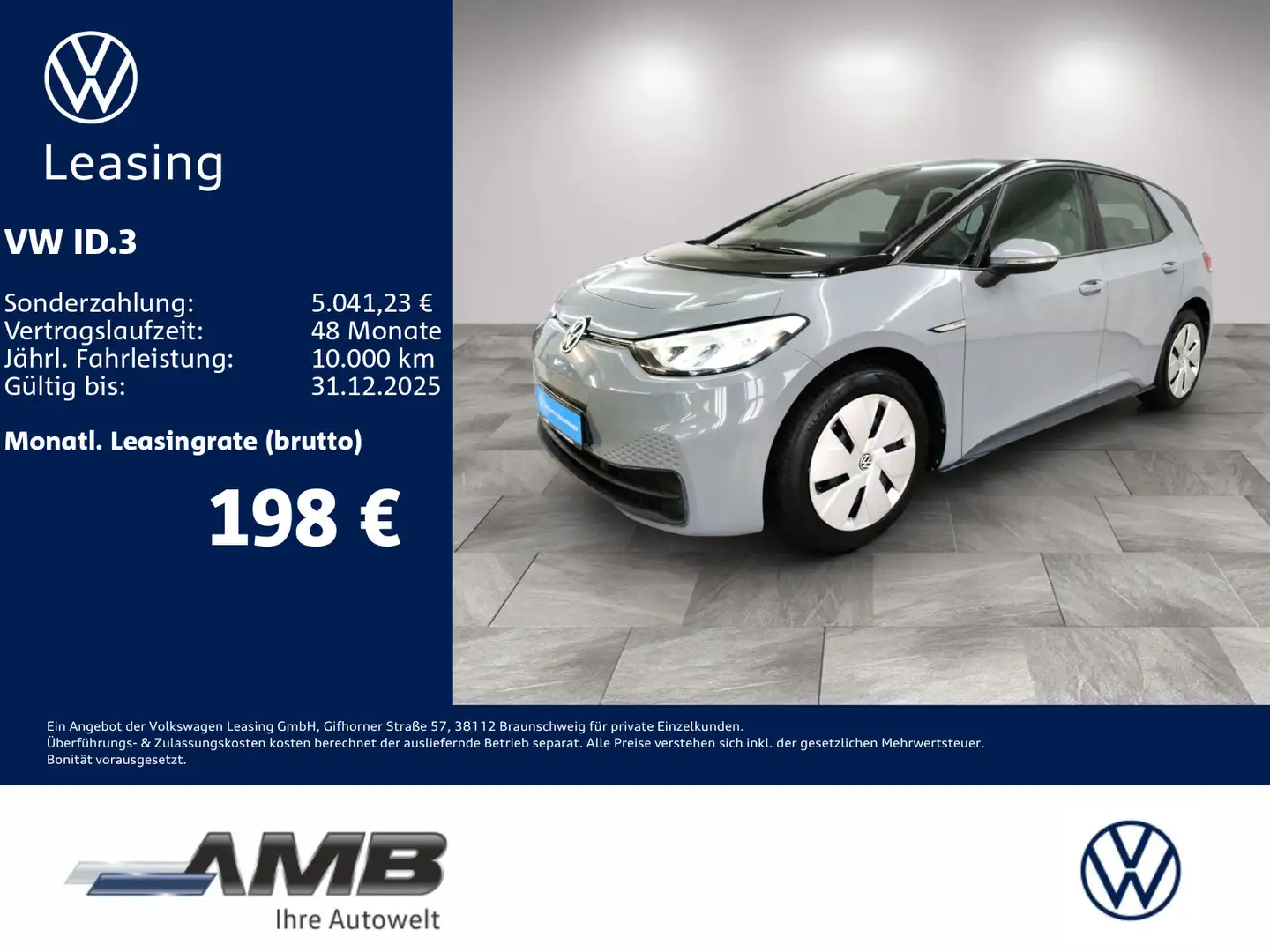 Volkswagen ID.3 Pro Performance 58kWh/CCS/Wärmepumpe Grau - 1