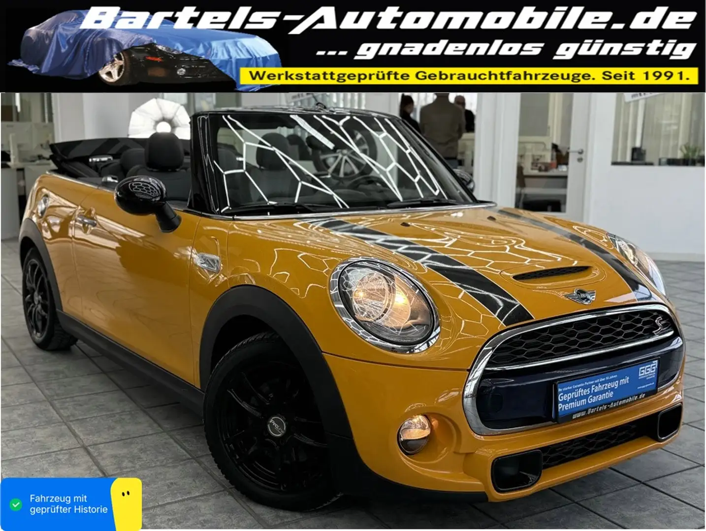 MINI Cooper SD Cabrio 2.0 JCW, 1.Hand, Leder, Navi Orange - 1