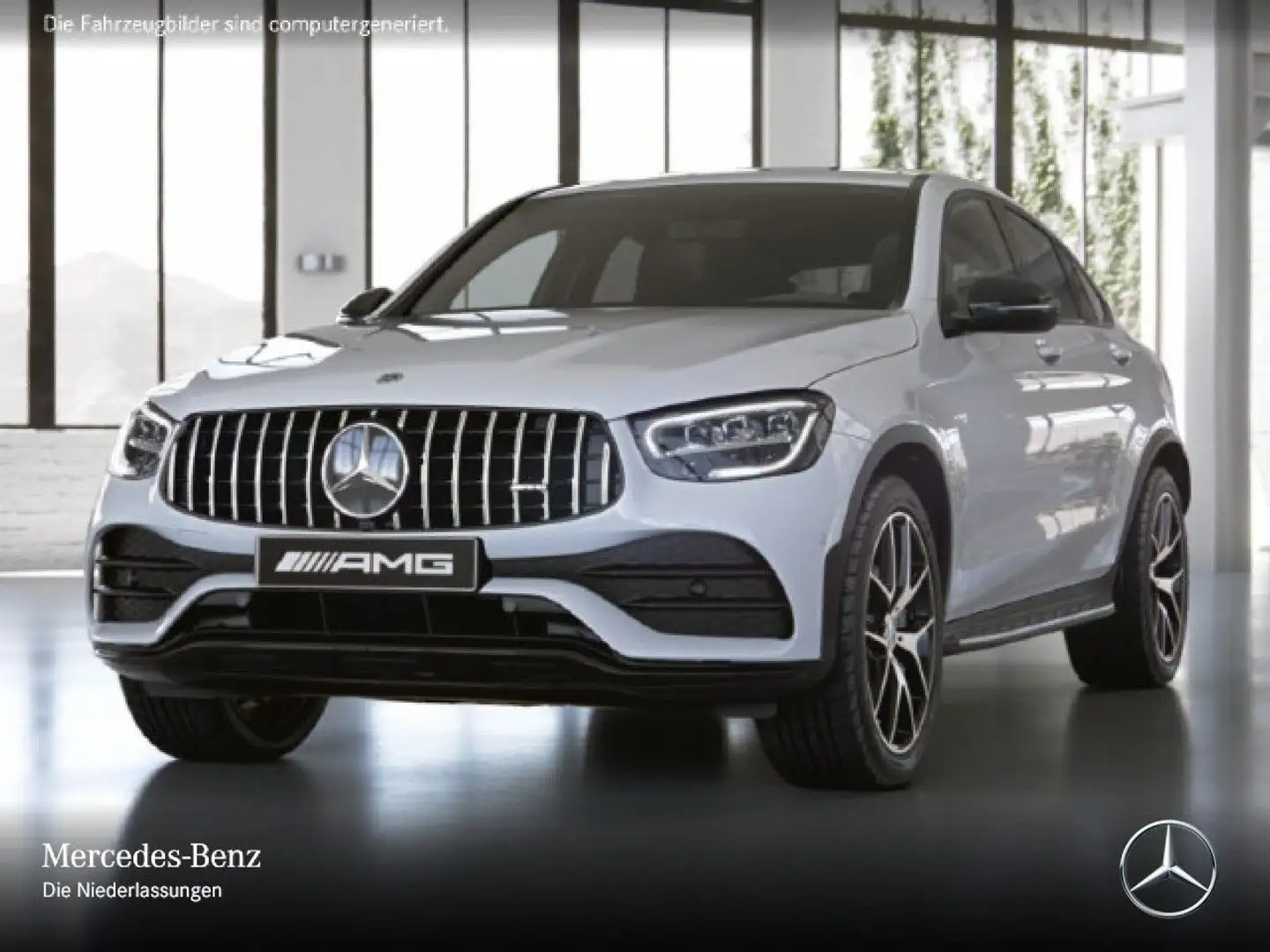 Mercedes-Benz GLC 43 AMG GLC 43 Coupé 4M AMG+NIGHT+LED+KAMERA+SPUR+TOTW+9G Weiß - 2