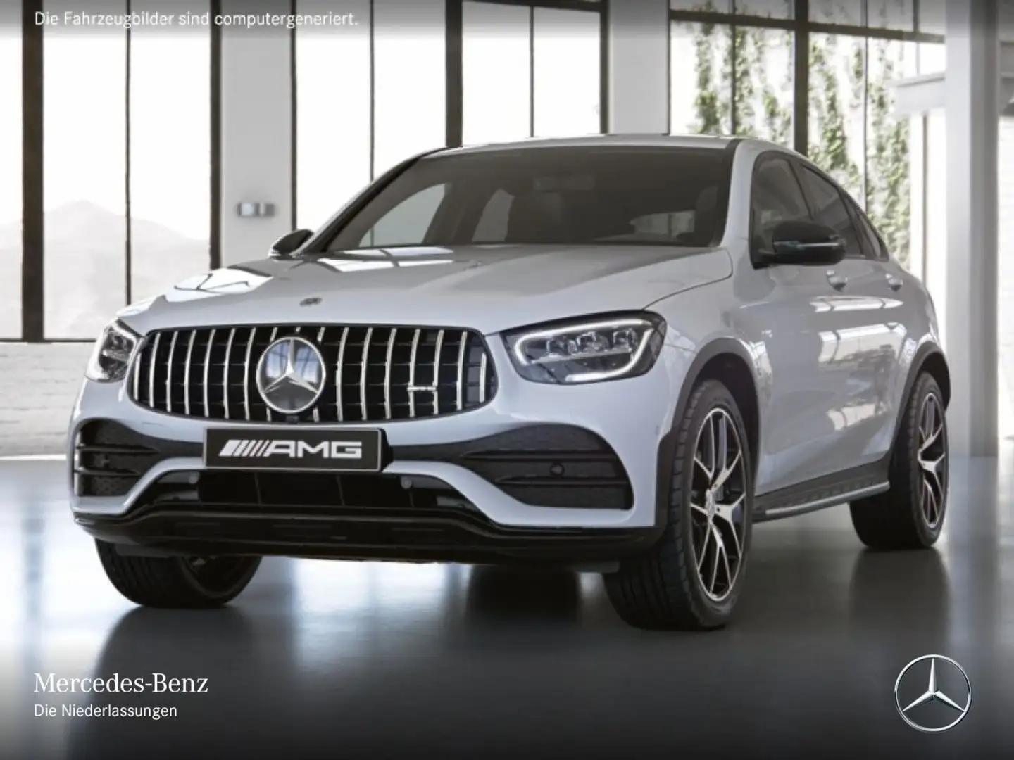 Mercedes-Benz GLC 43 AMG GLC 43 Coupé 4M AMG+NIGHT+LED+KAMERA+SPUR+TOTW+9G Weiß - 2