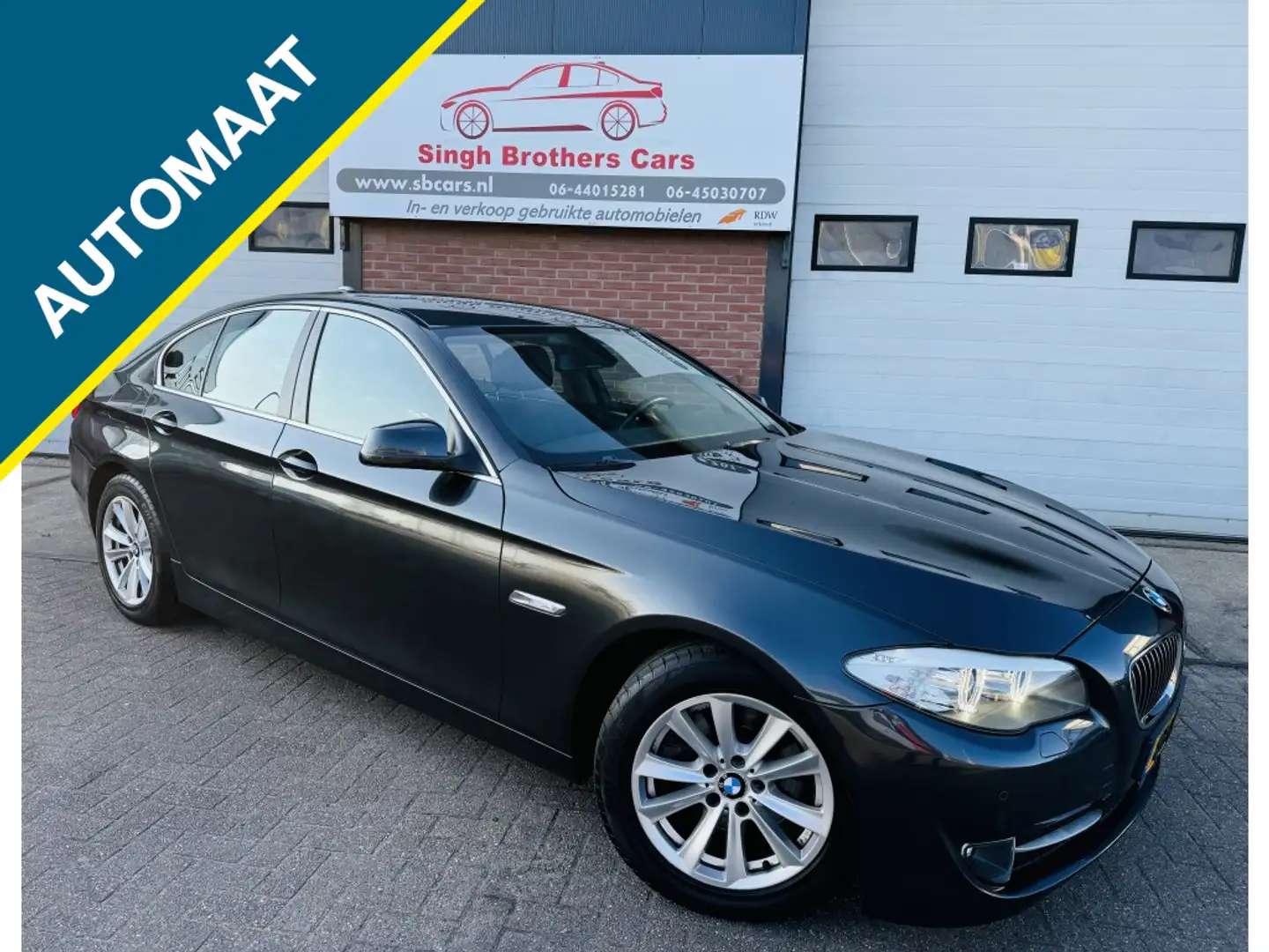 BMW 523 5-serie 523i EXE AUT LEER NAVI XENON Y-TIMER INRUI Grijs - 1