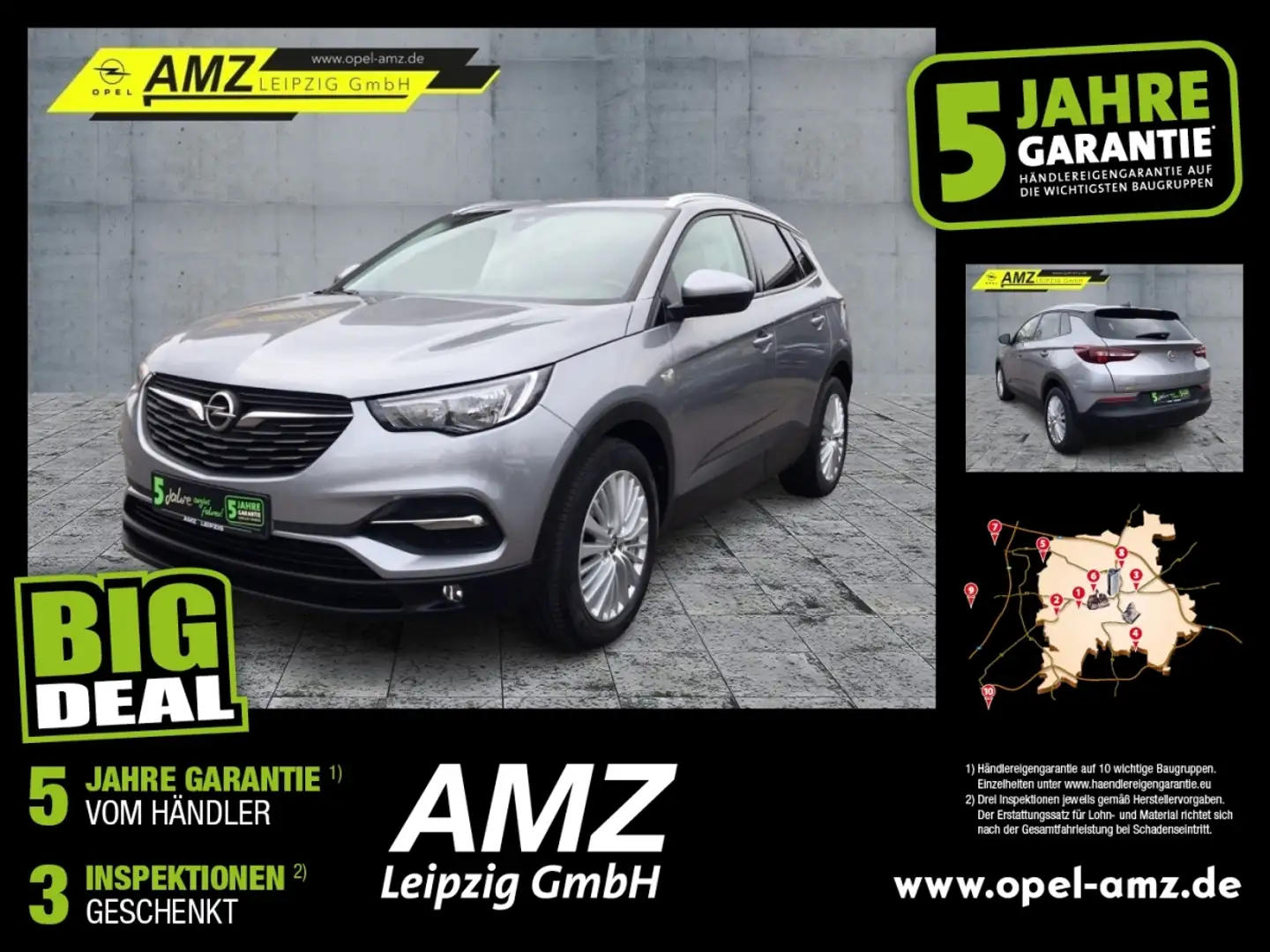 Opel Grandland 1.2 Turbo Edition *Hoher Einstieg* Silber - 1