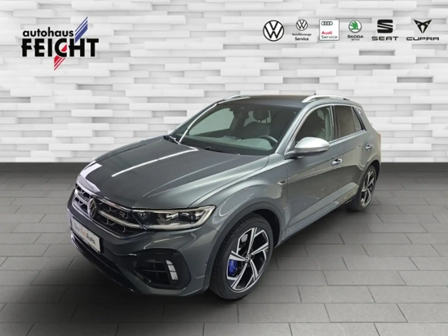Volkswagen T-Roc R 2.0 TSI 4Motion+NAVI+LED+RFK+ACC+APP-CO. Grey - 1