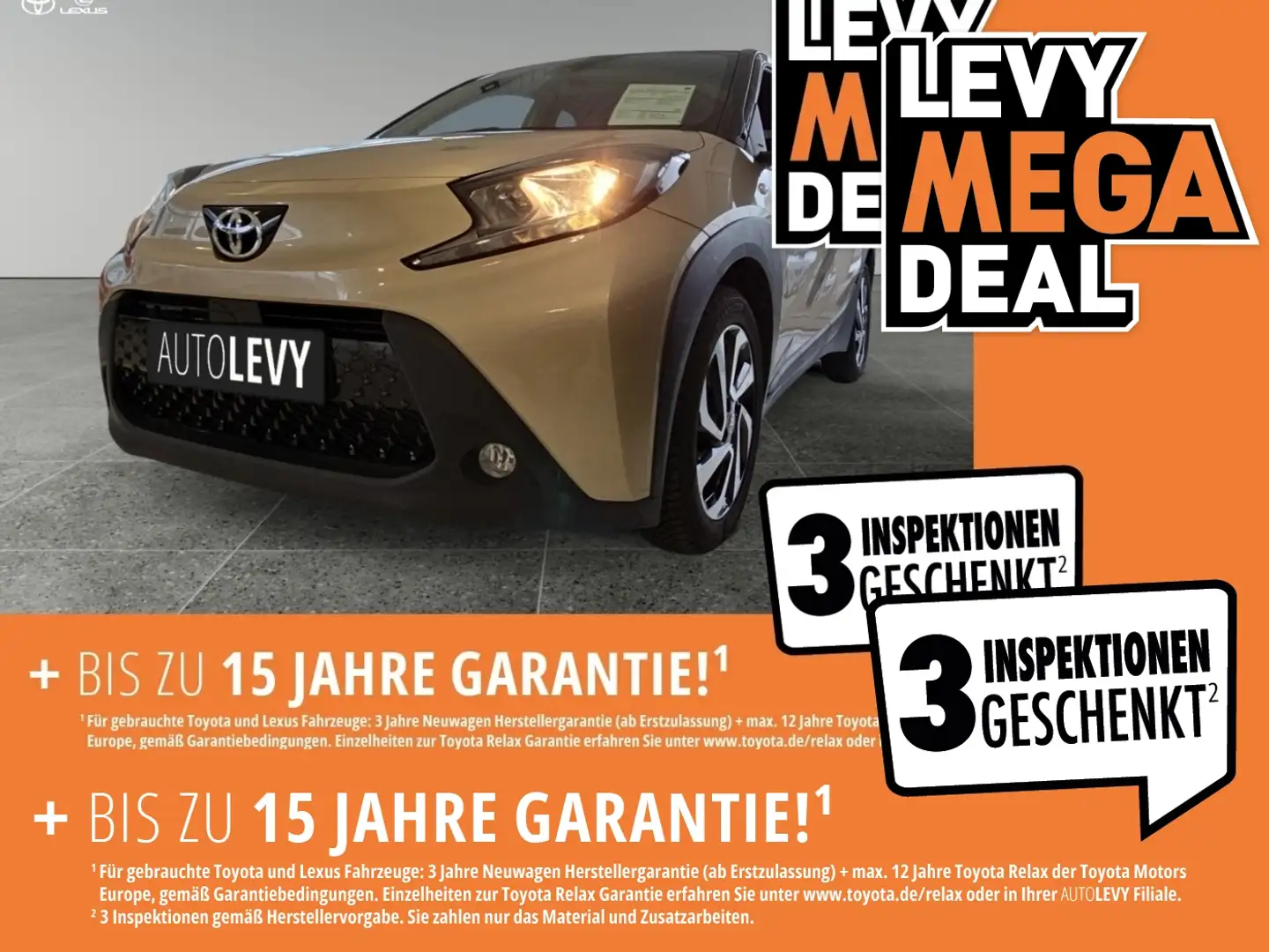 Toyota Aygo 1.0 Team D FLA SpurH KAM Navi ACC SHZ Schwarz - 1