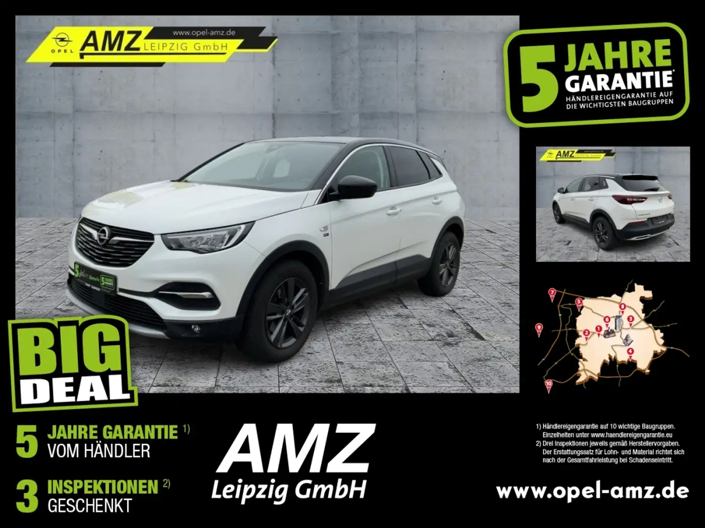 Opel Grandland 1.2 Turbo  2020 *hoher Einstieg* Weiß - 1