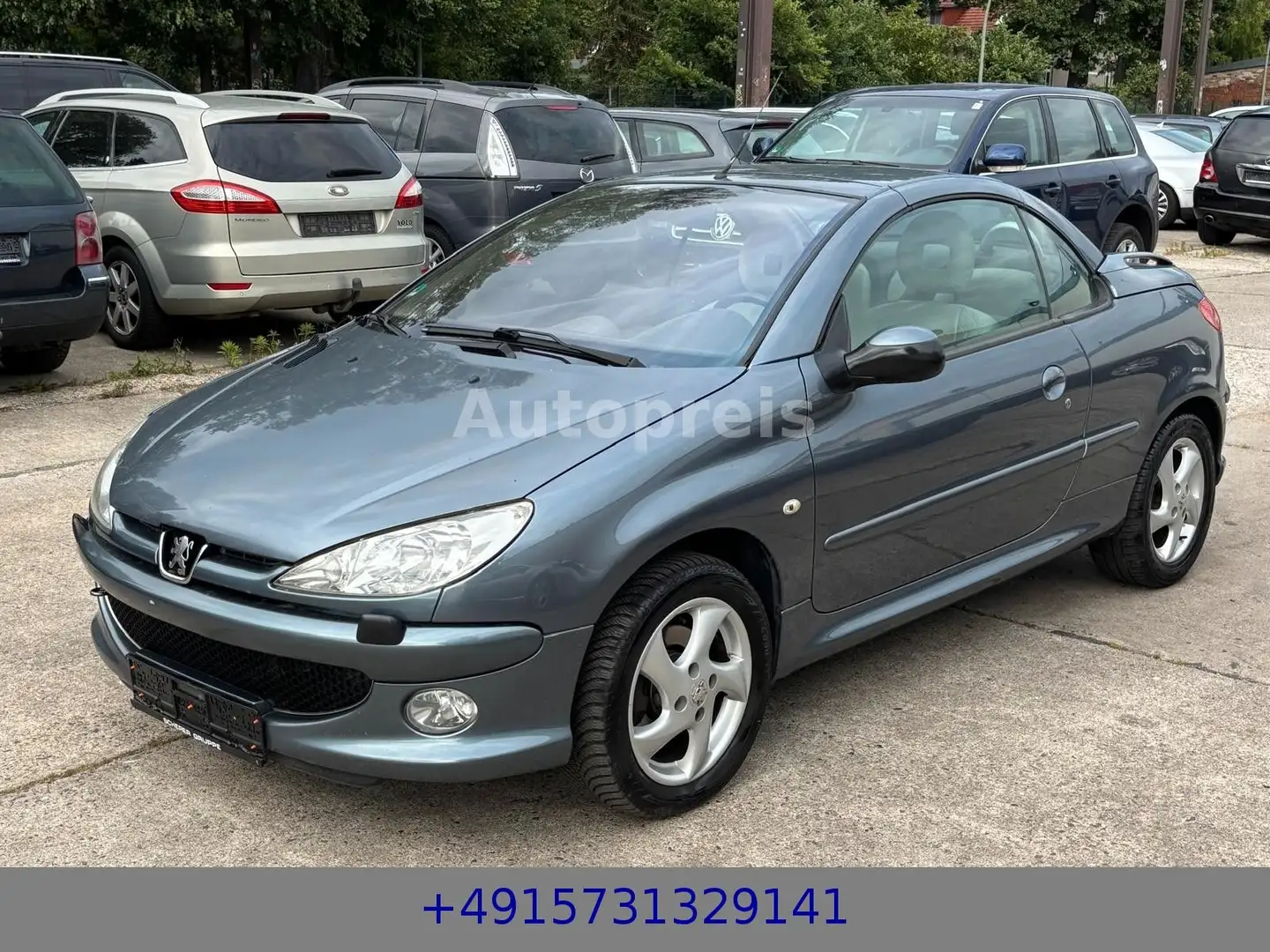 Peugeot 206 CC Platinum Cabrio Klima Leder SHZ Grau - 2