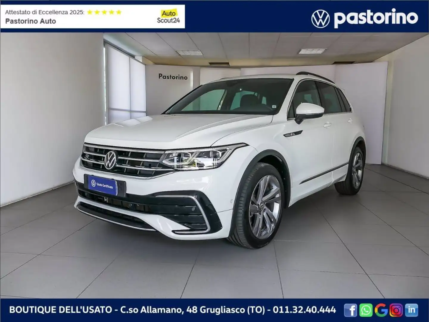 Volkswagen Tiguan 1.5  R-LINE TSI ACT DSG 150CV Blanc - 1