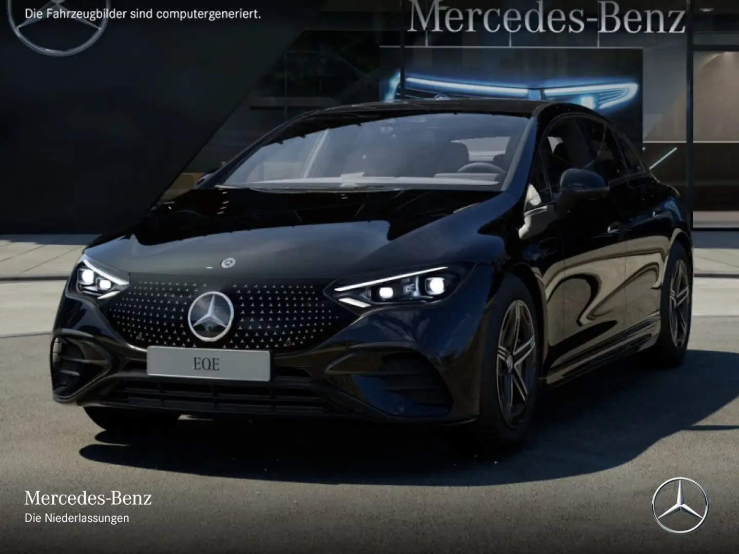Mercedes-Benz EQE 350 AMG Burmester 3D Fahrass 360° Pano Distr. Schwarz - 2