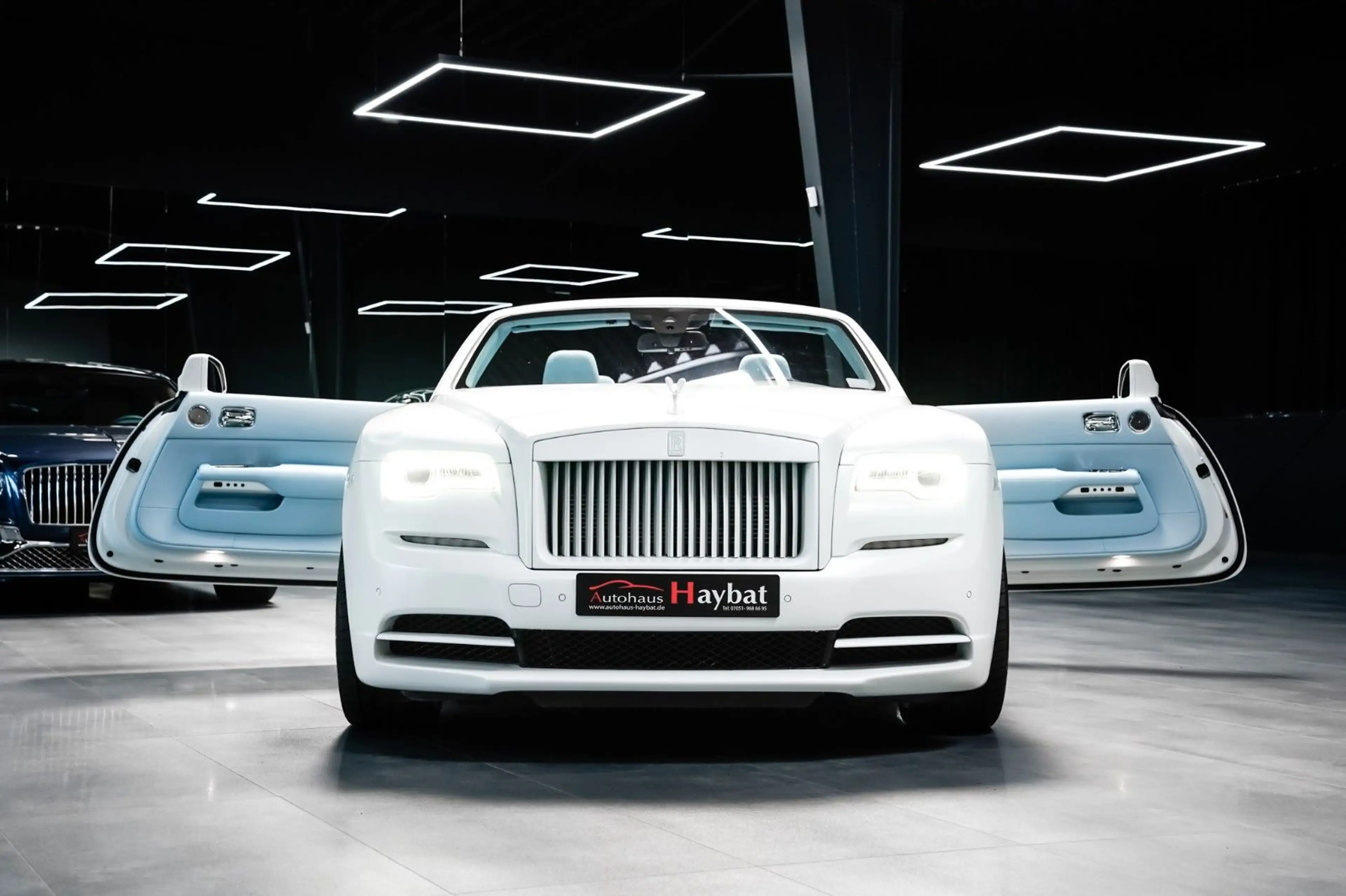 Rolls-Royce Dawn *Matt White* Charles Blue Leather* 22" — photo 14