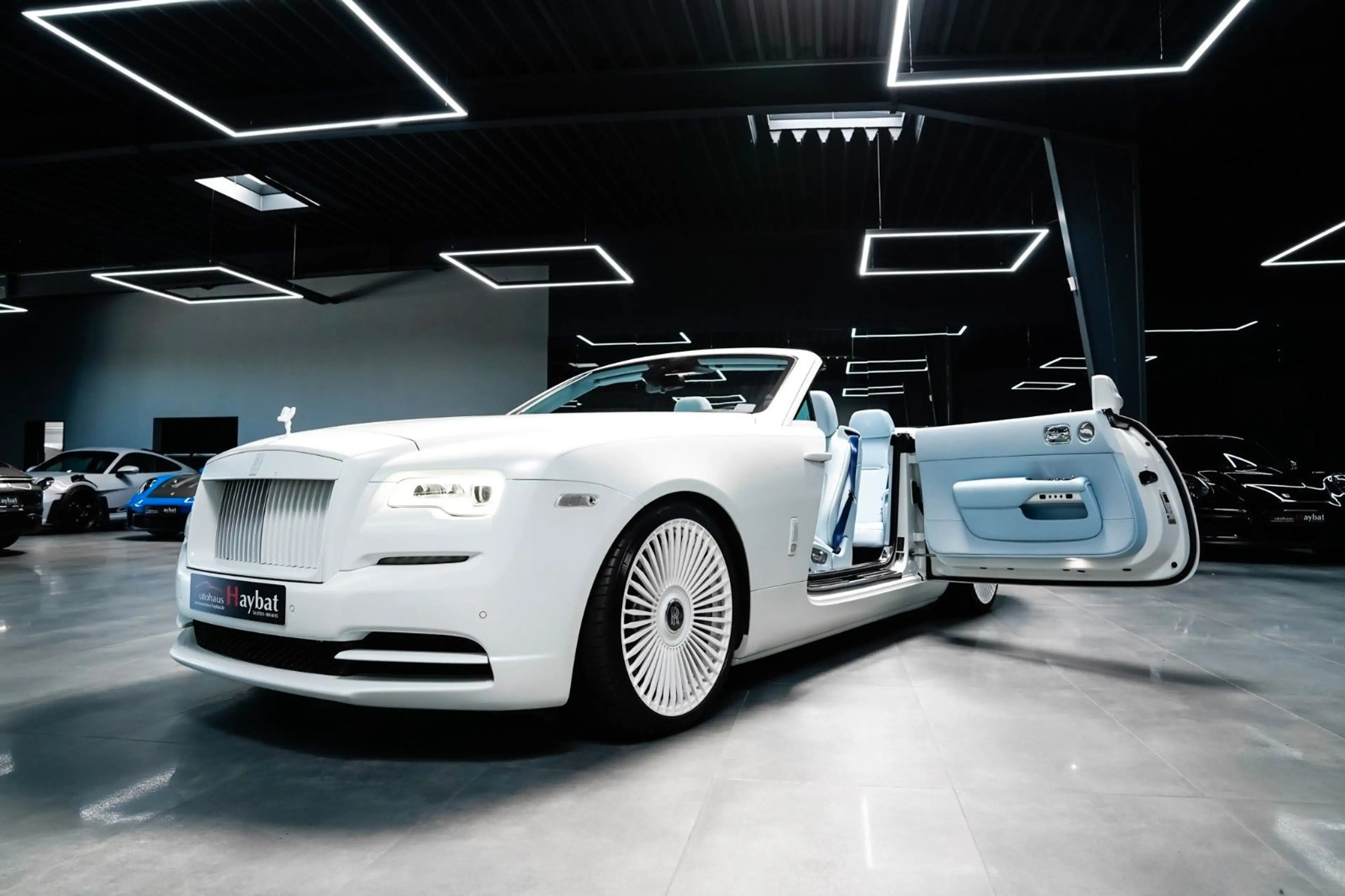 Rolls-Royce Dawn *Matt White* Charles Blue Leather* 22" — photo 15