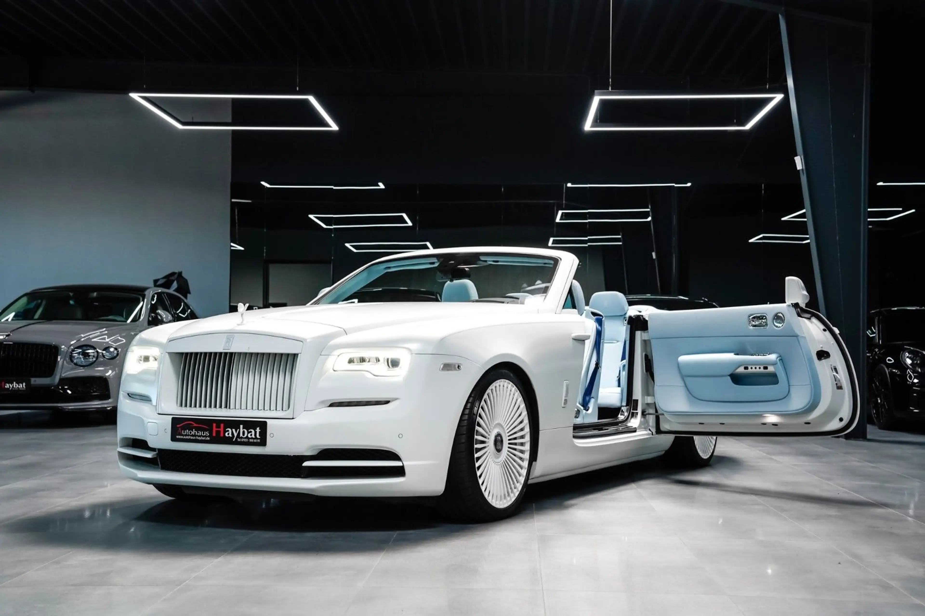 Rolls-Royce Dawn *Matt White* Charles Blue Leather* 22" — photo 13