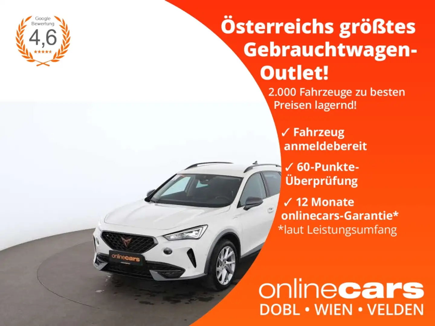 CUPRA Formentor 1.4 eHybrid PHEV 150/204 Aut LED RADAR Weiß - 1
