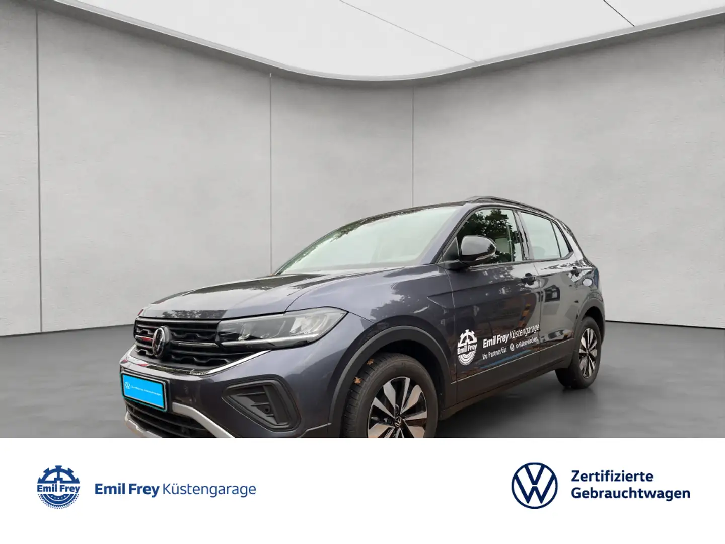 Volkswagen T-Cross 1.0 TSI OPF DSG Life AHK Kamera Grau - 1