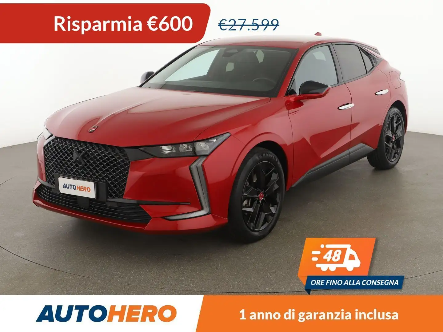DS Automobiles DS 4 1.6 E-Tense Hybrid Performance Line 225 CV Rosso - 1