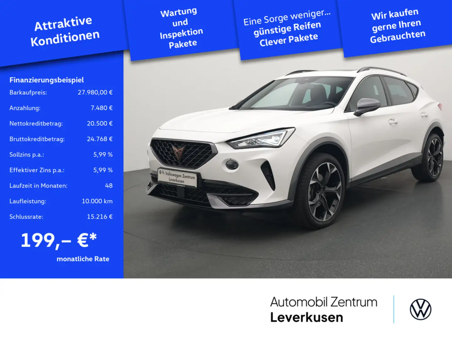 CUPRA Formentor DSG PANO ACC KAM LED APP LENKRADHZ Weiß - 1