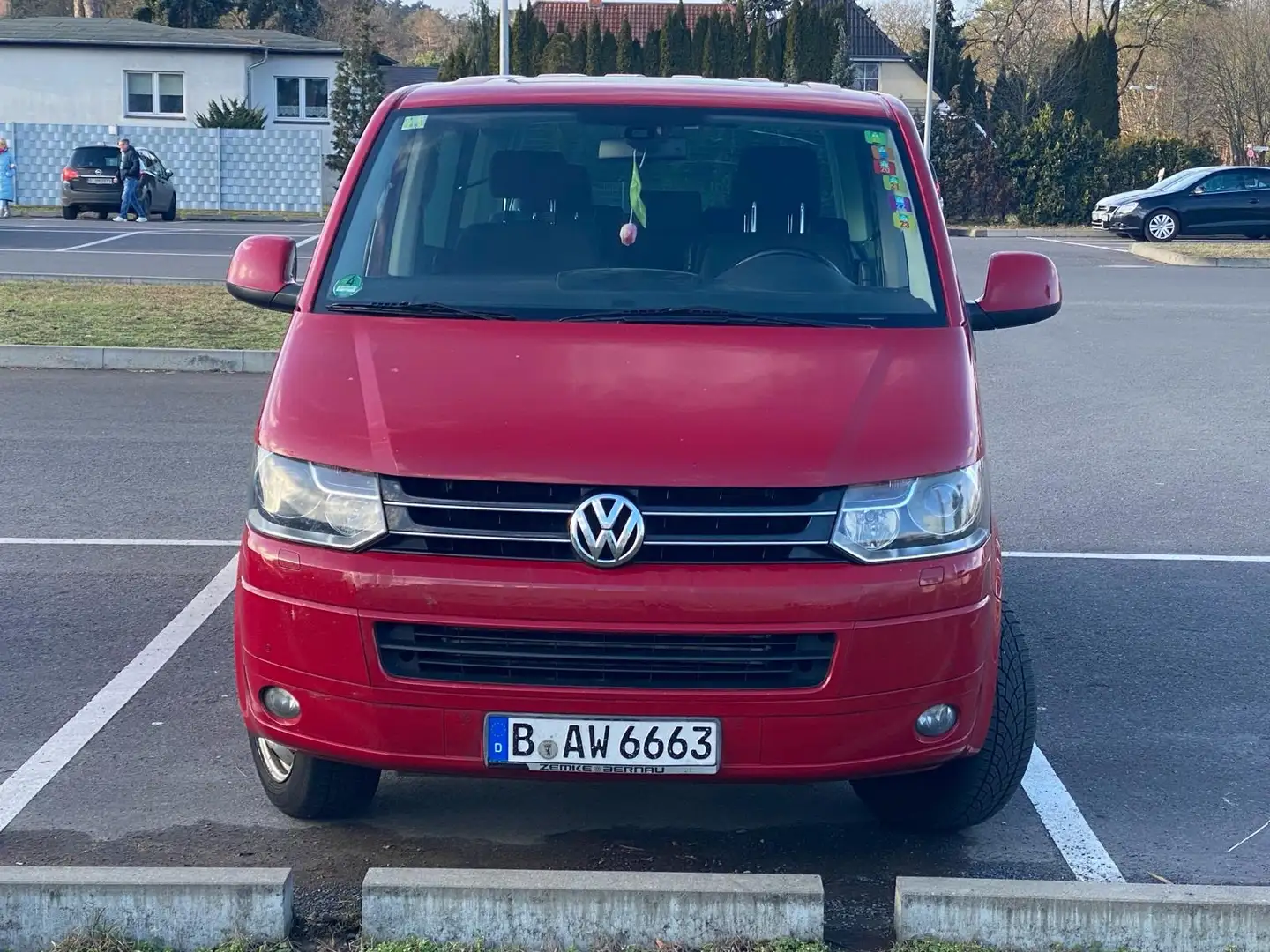 Volkswagen T5 Multivan T5/MULTIVAN/CARAVELLE Kurz 4MOTION Edition 25 Rojo - 1