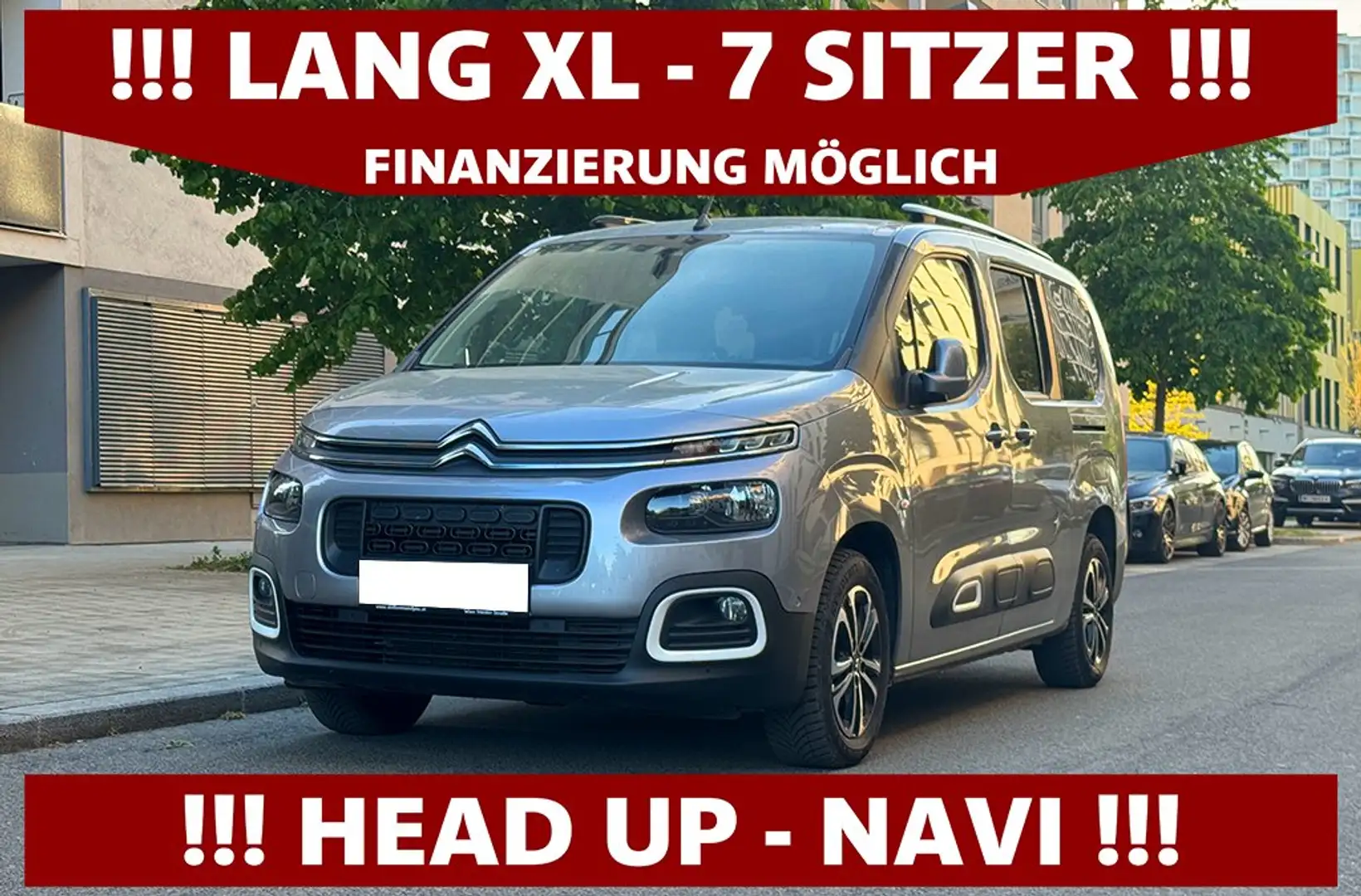 Citroen Berlingo 1,5 BlueHDI Feel XL | LANG | 7 SITZER | HEADUP Grau - 1