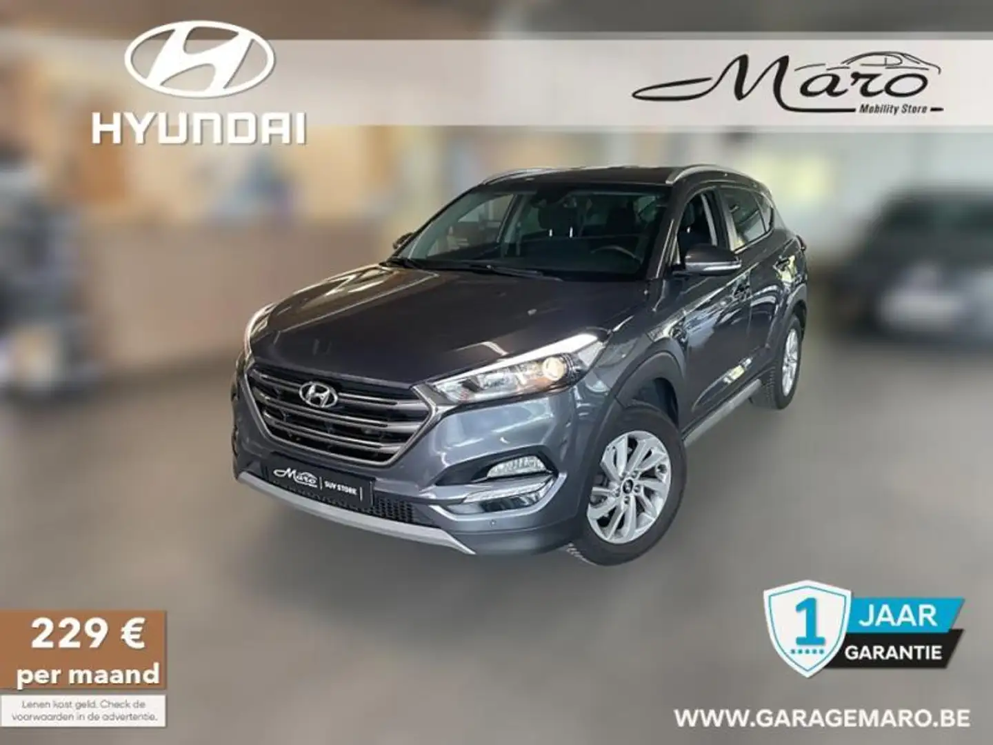 Hyundai TUCSON 1.6GDi Premium | GPS, camera, cruise,... | Gris - 1