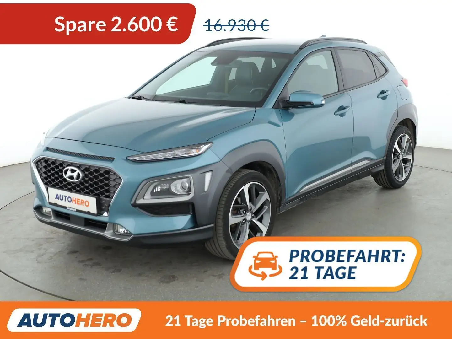 Hyundai KONA 1.0 TGDI Style 2WD *NAVI*CAM*SHZ*LHZ*TEMPO*ALU* Grün - 1