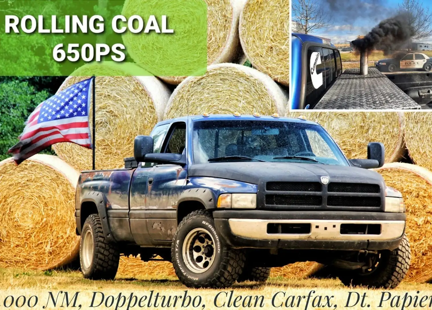 Dodge RAM Cummins 650 PS 1.000 NM Compound Rolling Coal Azul - 1