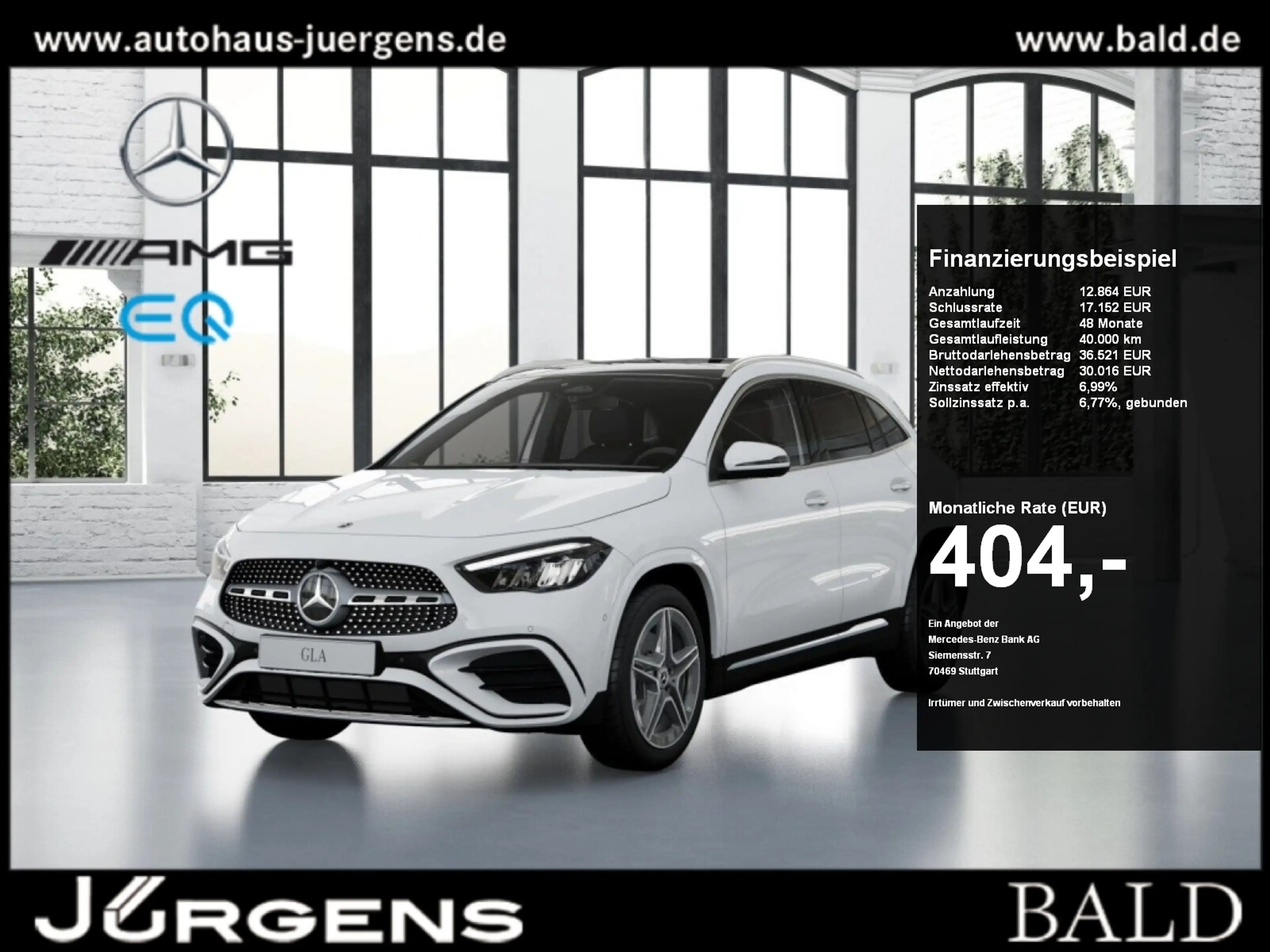 Mercedes-Benz GLA 220 4M AMG-Sport/Pano/Burm/Keyl/LED/Cam/19"