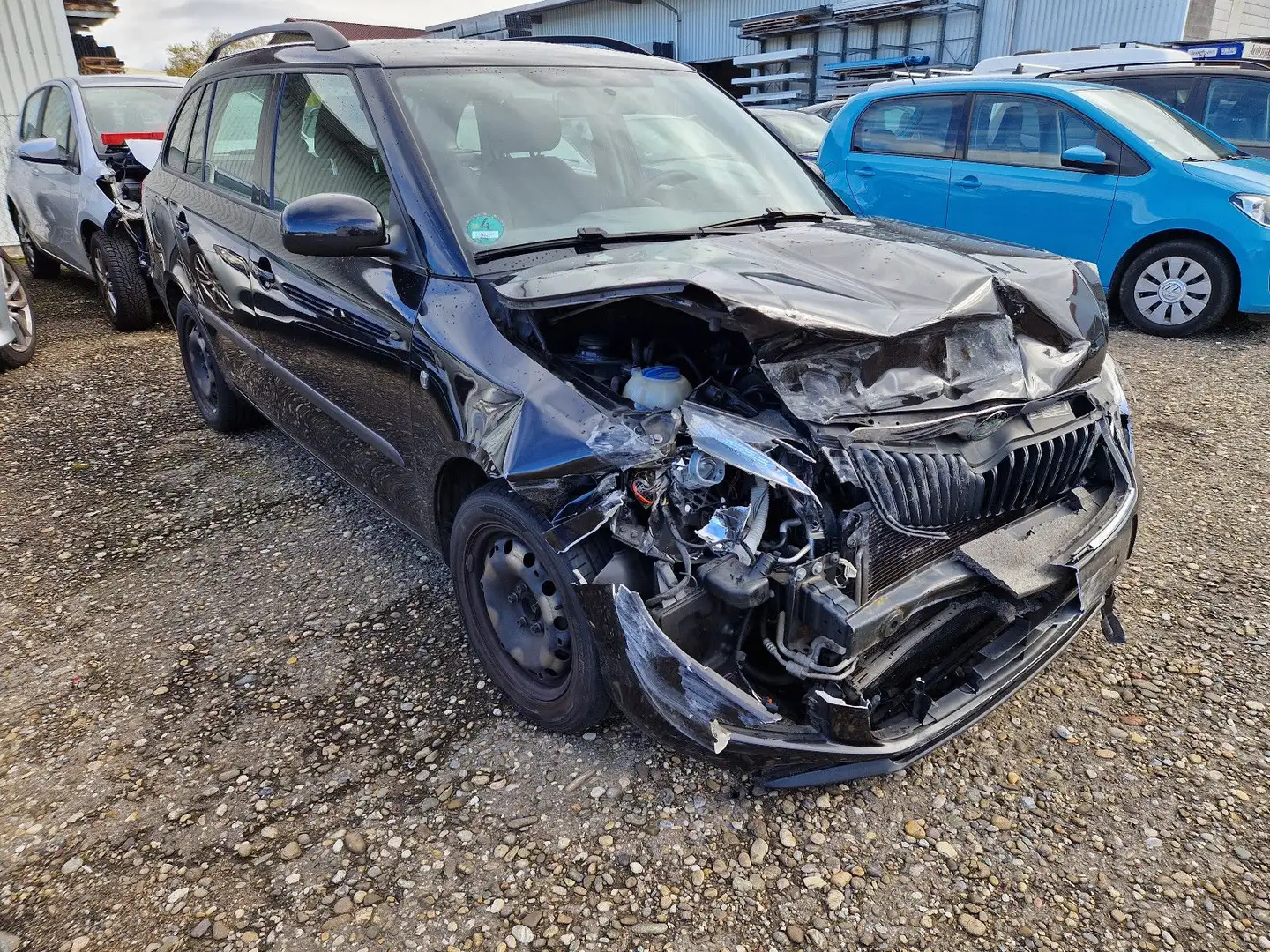 Skoda Fabia Combi Ambiente Klima Airbags ok Auto fährt Schwarz - 2