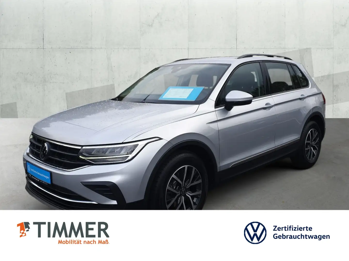 Volkswagen Tiguan 2.0 TDI DSG LIFE *AHK *LED *ACC *RKAM *NAVI *17" Silber - 1