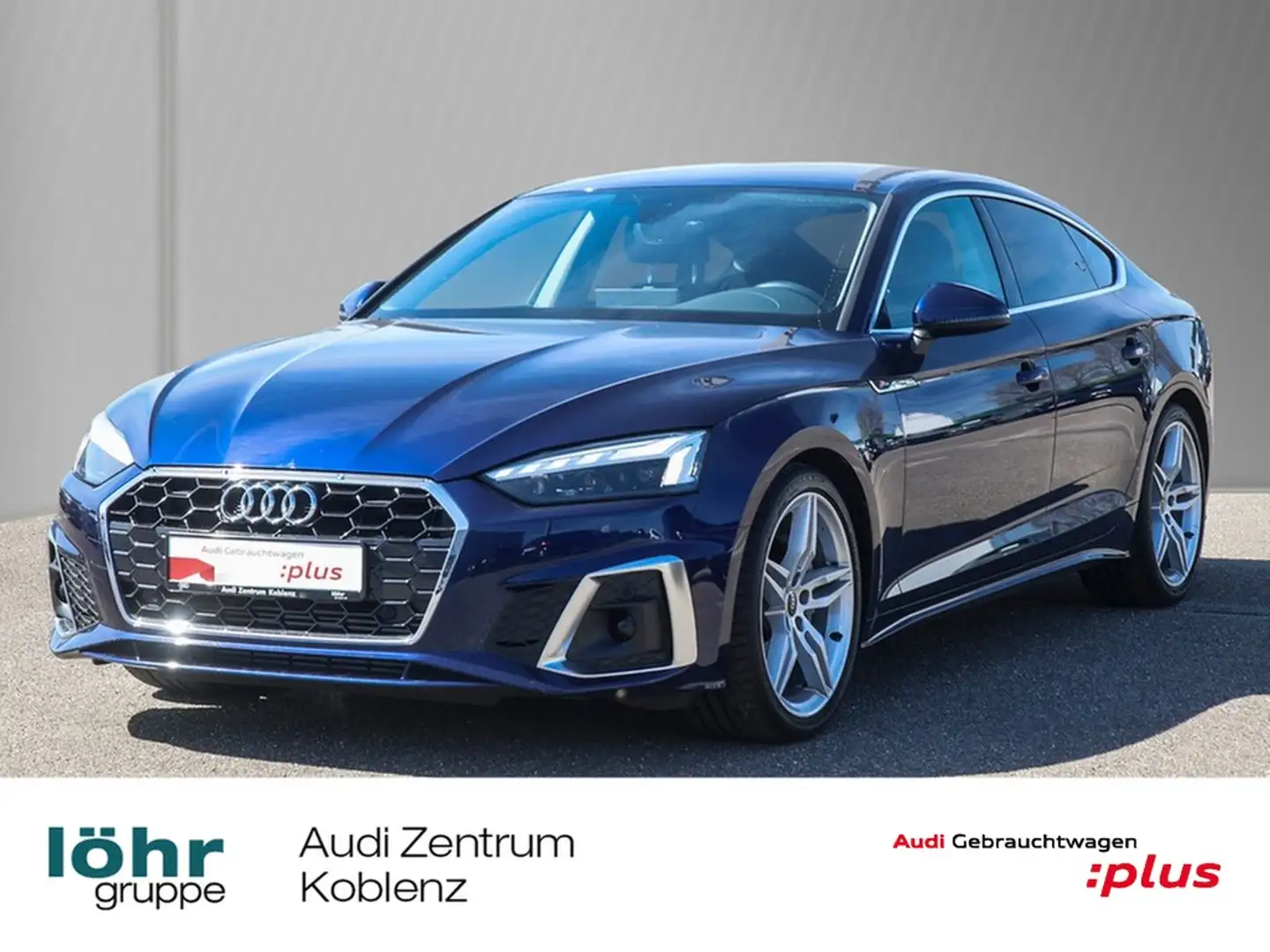 Audi A5 Sportback 40 TFSI S line Navi Matrix Kamera Blau - 1