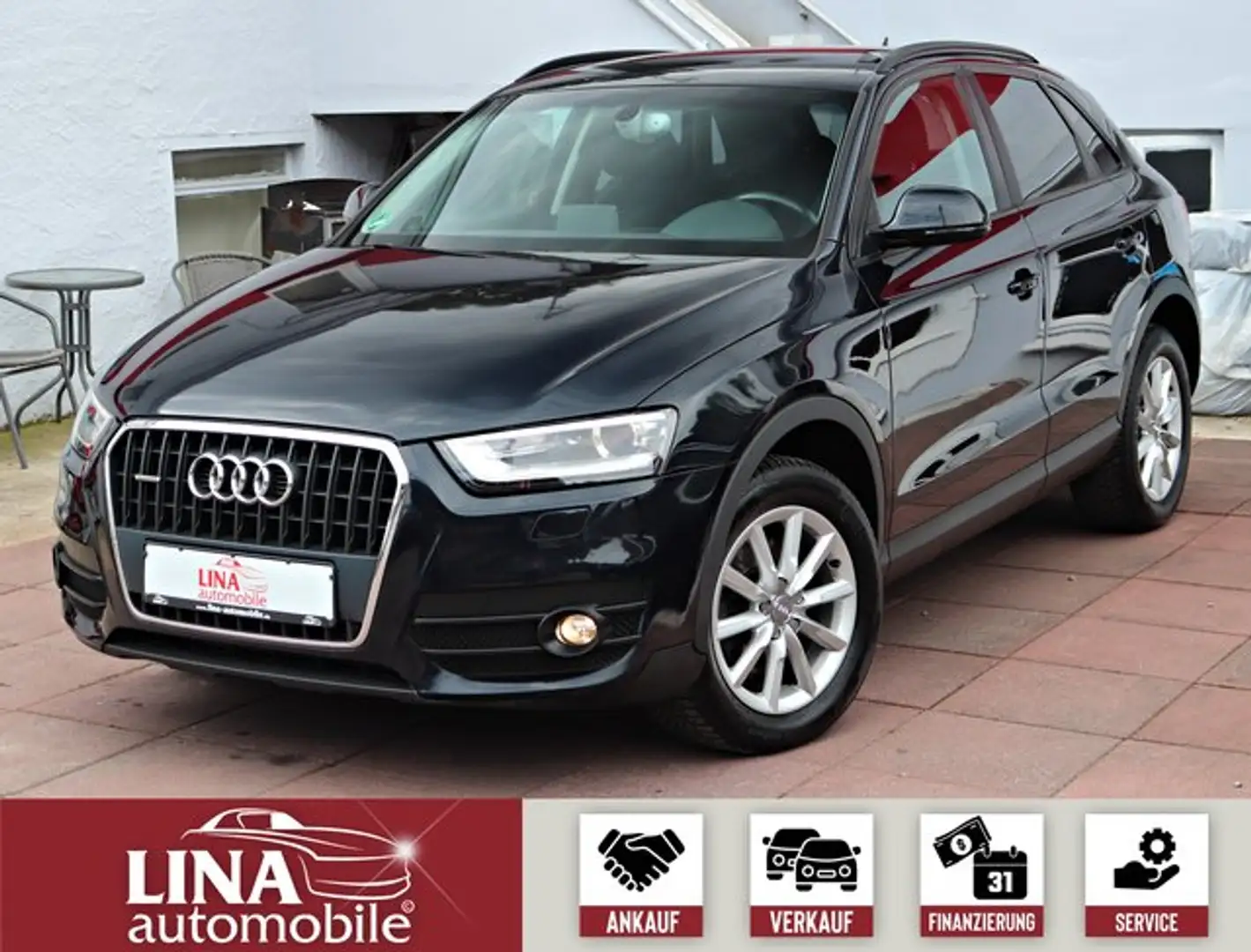 Audi Q3 2.0 TFSI Quat. Scheckheft*Navi*BiXen*AHK* Blau - 1