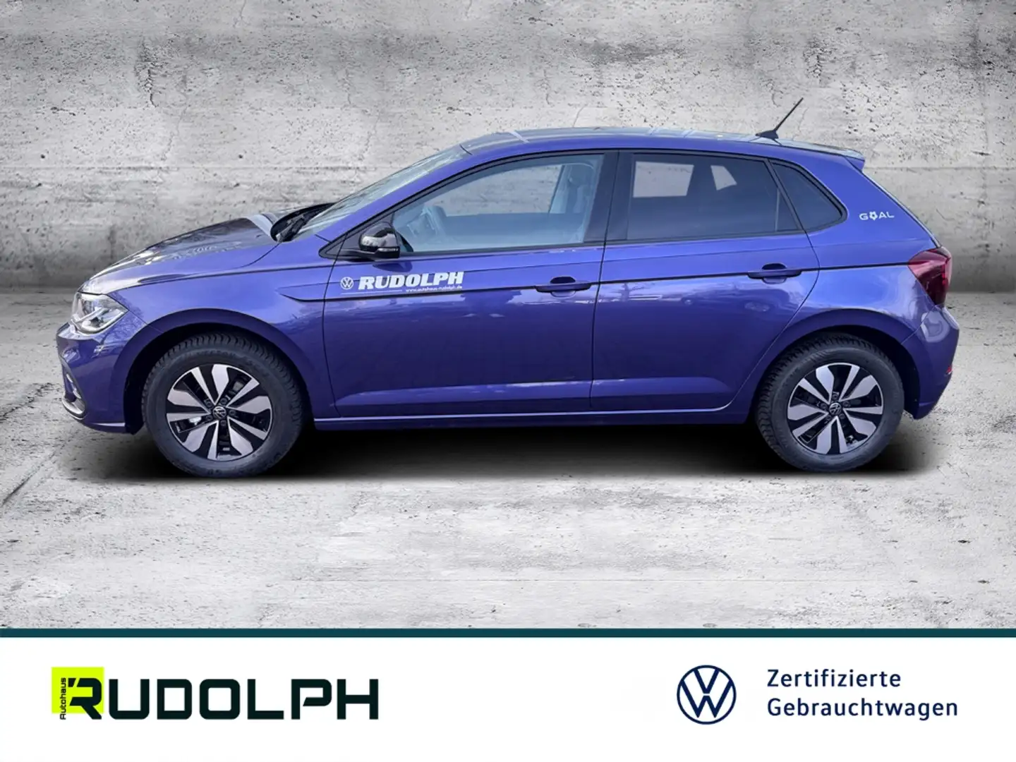 Volkswagen Polo Goal 1.0 TSI 7-Gang-DSG LED Navi BT SHZ ACC PDC Kl Violett - 2