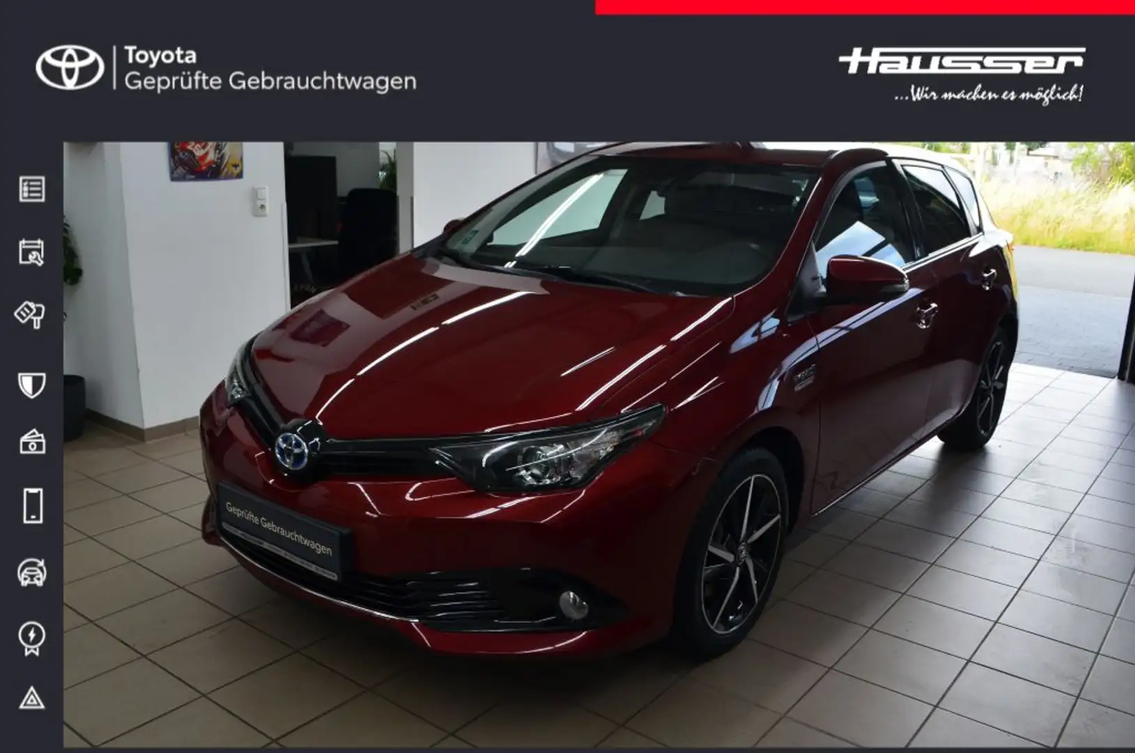 Toyota Auris 1.8-l Hybrid Automatik Team Deutschland*Klimaautm Rot - 1