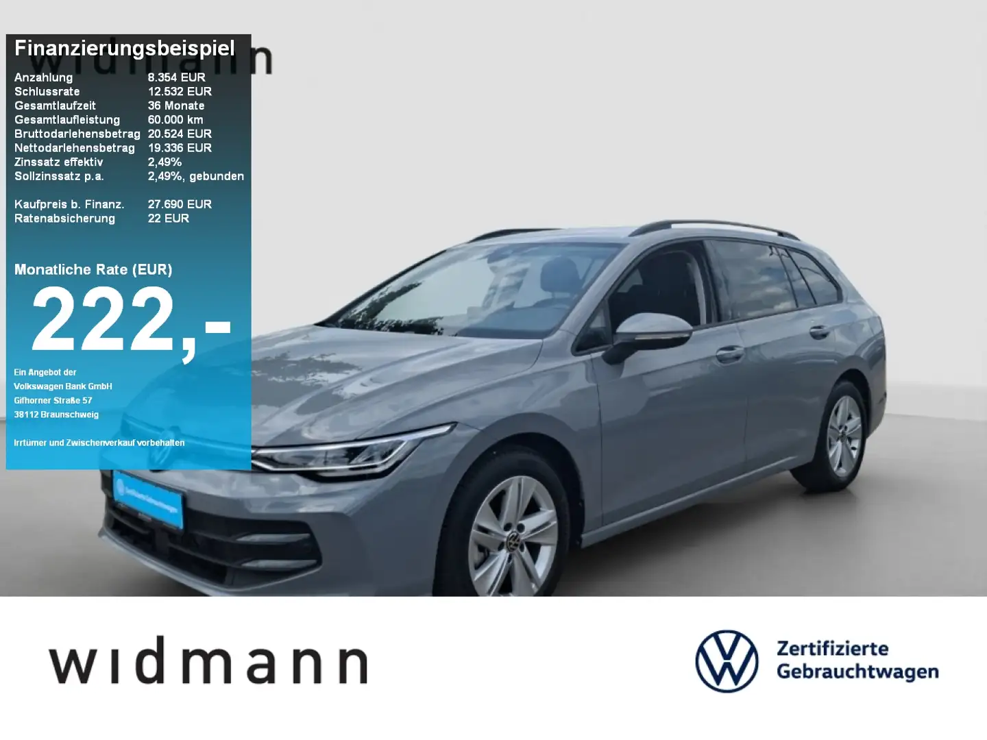 Volkswagen Golf Variant 1.5 TSI 115 PS DSG ACC Standheizung Grau - 1