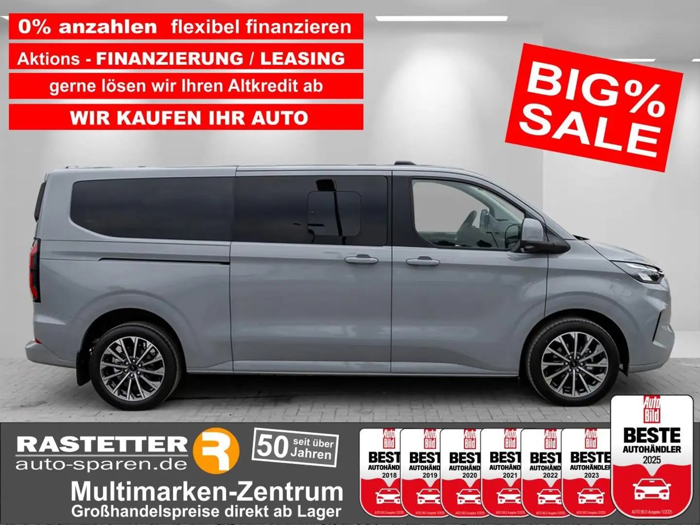 Ford Tourneo Custom L2 Titanium X 8S 5Jahre+Leder+Navi+360+19Z+ACC+Ind Grey - 1