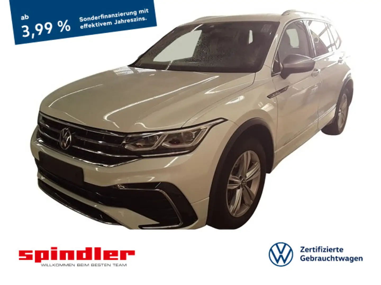 Volkswagen Tiguan Allspace R-Line 2.0TSI 4M DSG / Pano, AHK Weiß - 1