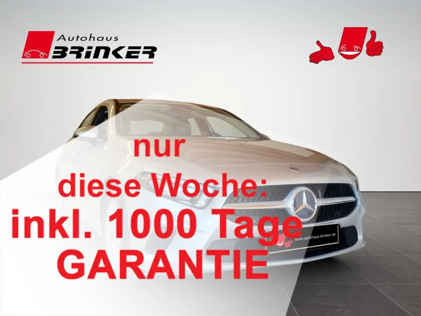 Mercedes-Benz A 200 -Klasse EU6d-T Navi Digitales Cockpit LED Klimaaut Silber - 1