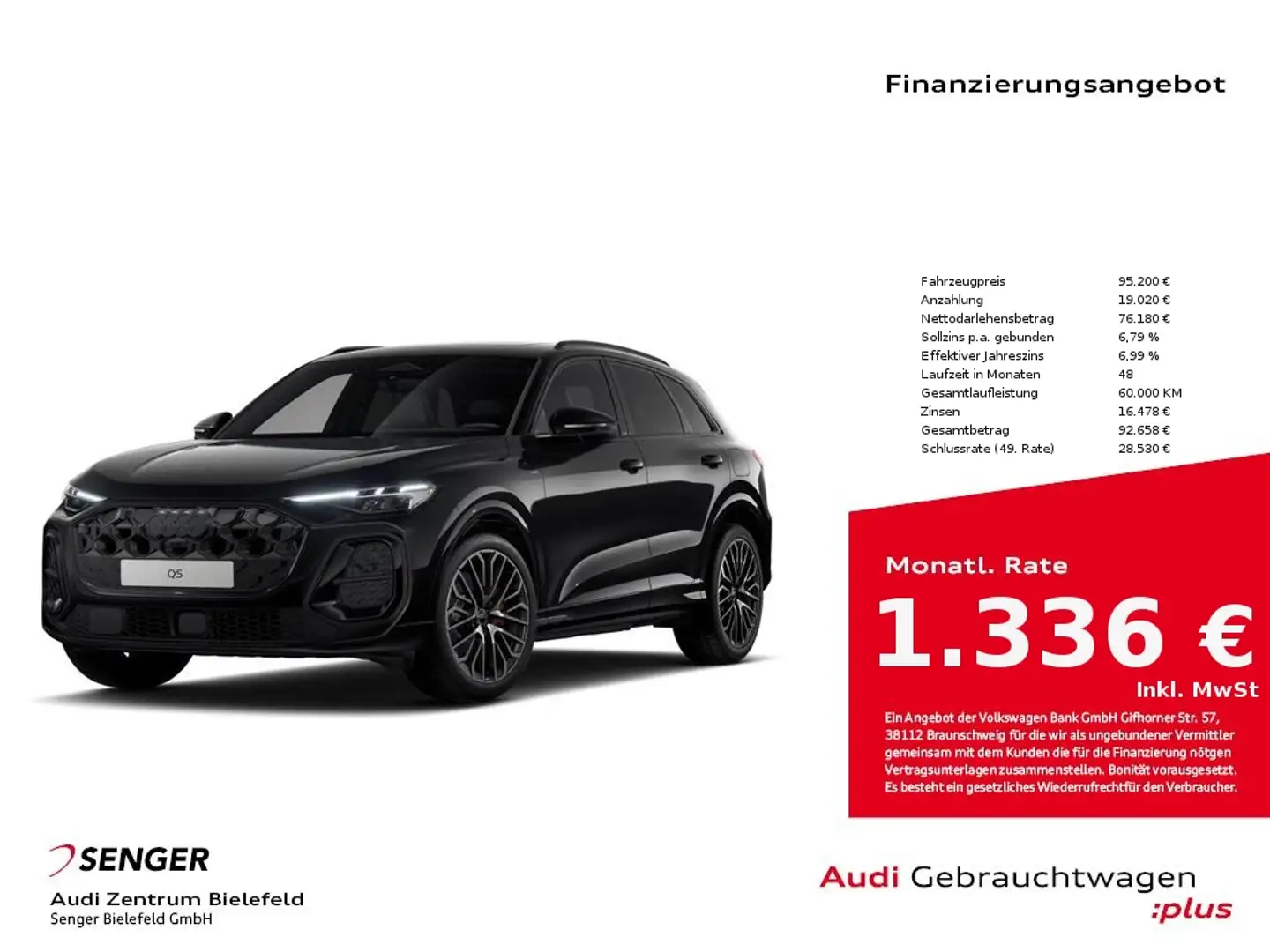 Audi Q5 SUV edition one e-hybrid Digitales Cockpit Schwarz - 1