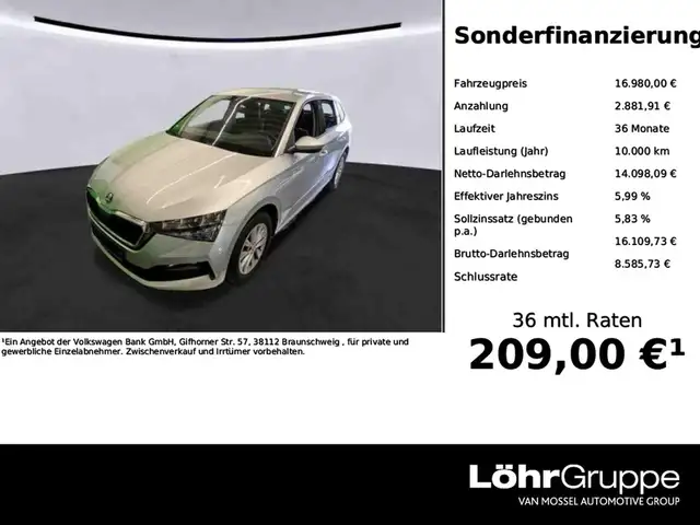 Skoda Scala 1.0 TSI DSG Ambition LED, SmartLink