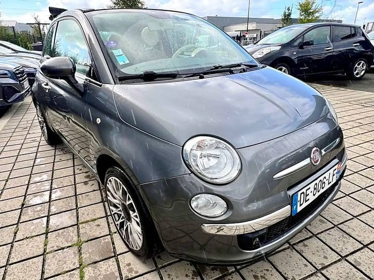 Fiat 500C 1.2L 70CH Pack Cabriolet Lounge Grau - 2
