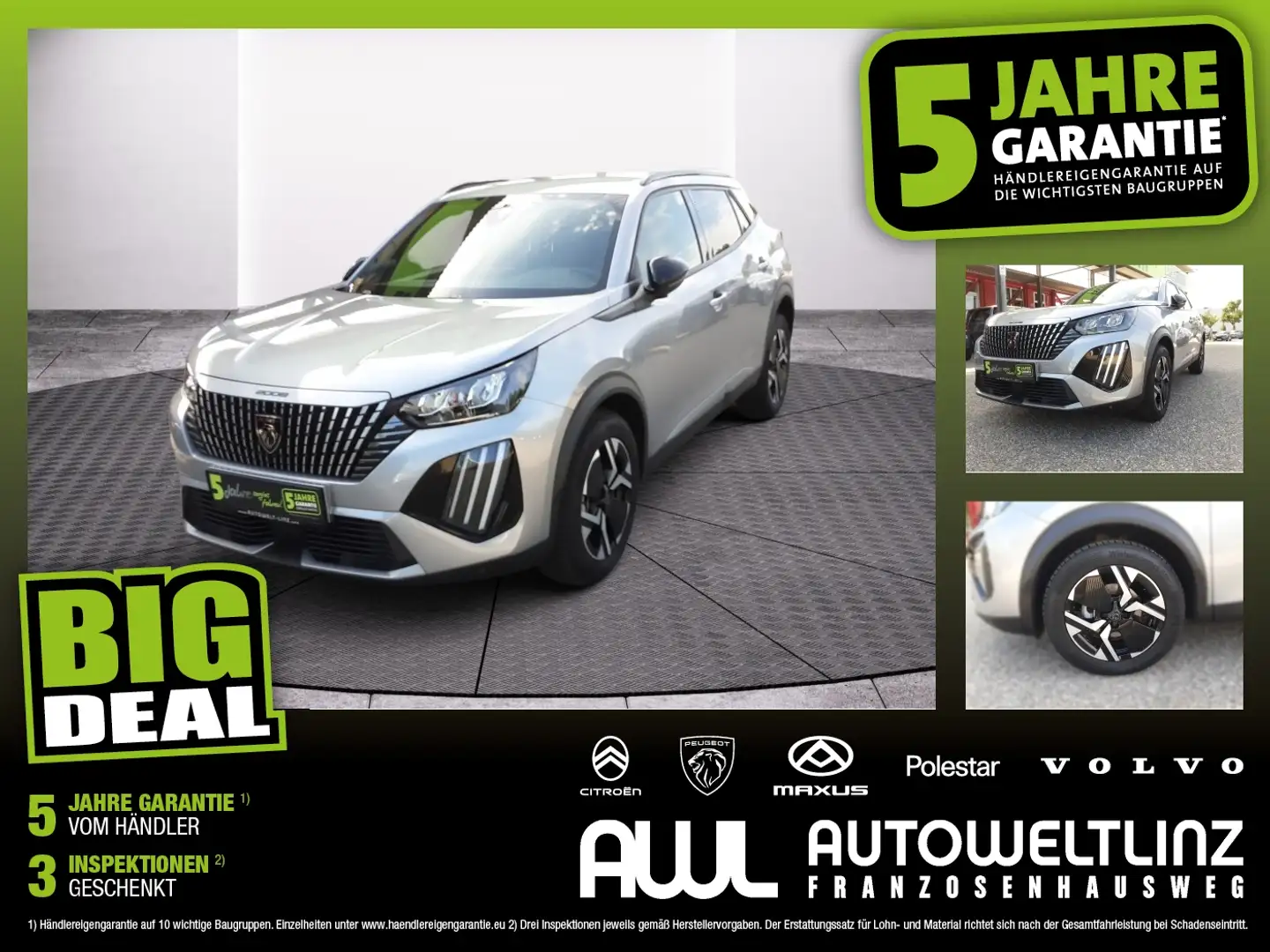 Peugeot 2008 ALLURE PT 100 Grau - 1