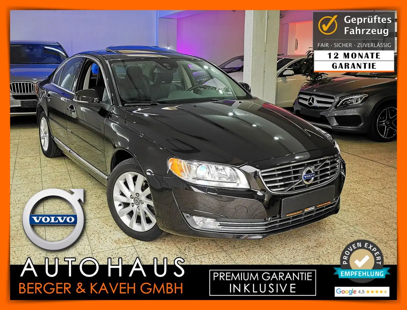 Volvo S80 D4 MOMENTUM | SCHIEB | BiXEN +[12M GARANTIE] Schwarz - 1