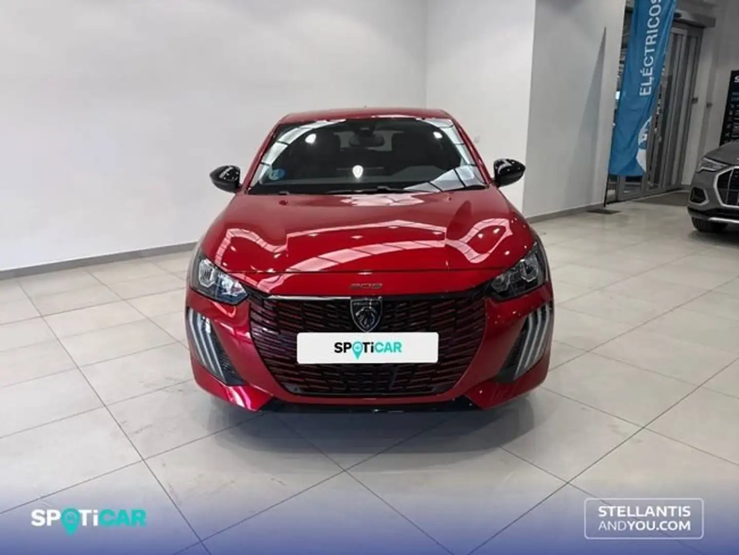 Peugeot 208 HYBRID 100 eDCS6 Allure Rojo - 2