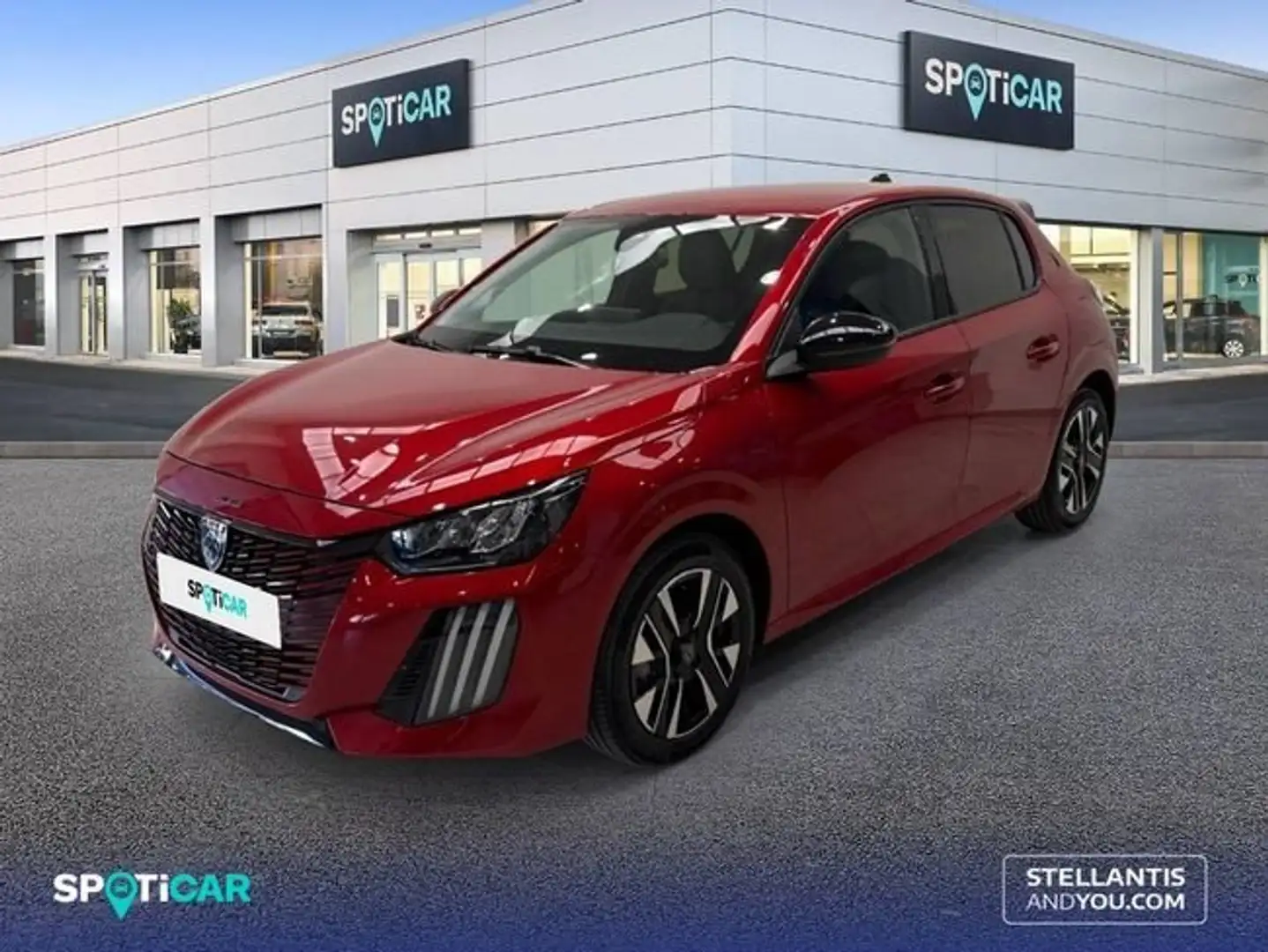 Peugeot 208 HYBRID 100 eDCS6 Allure Rojo - 1