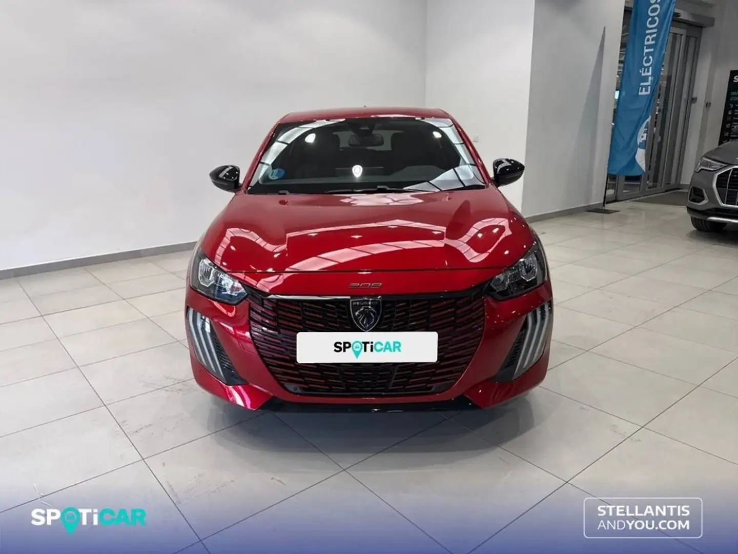 Peugeot 208 HYBRID 100 eDCS6 Allure Rojo - 2