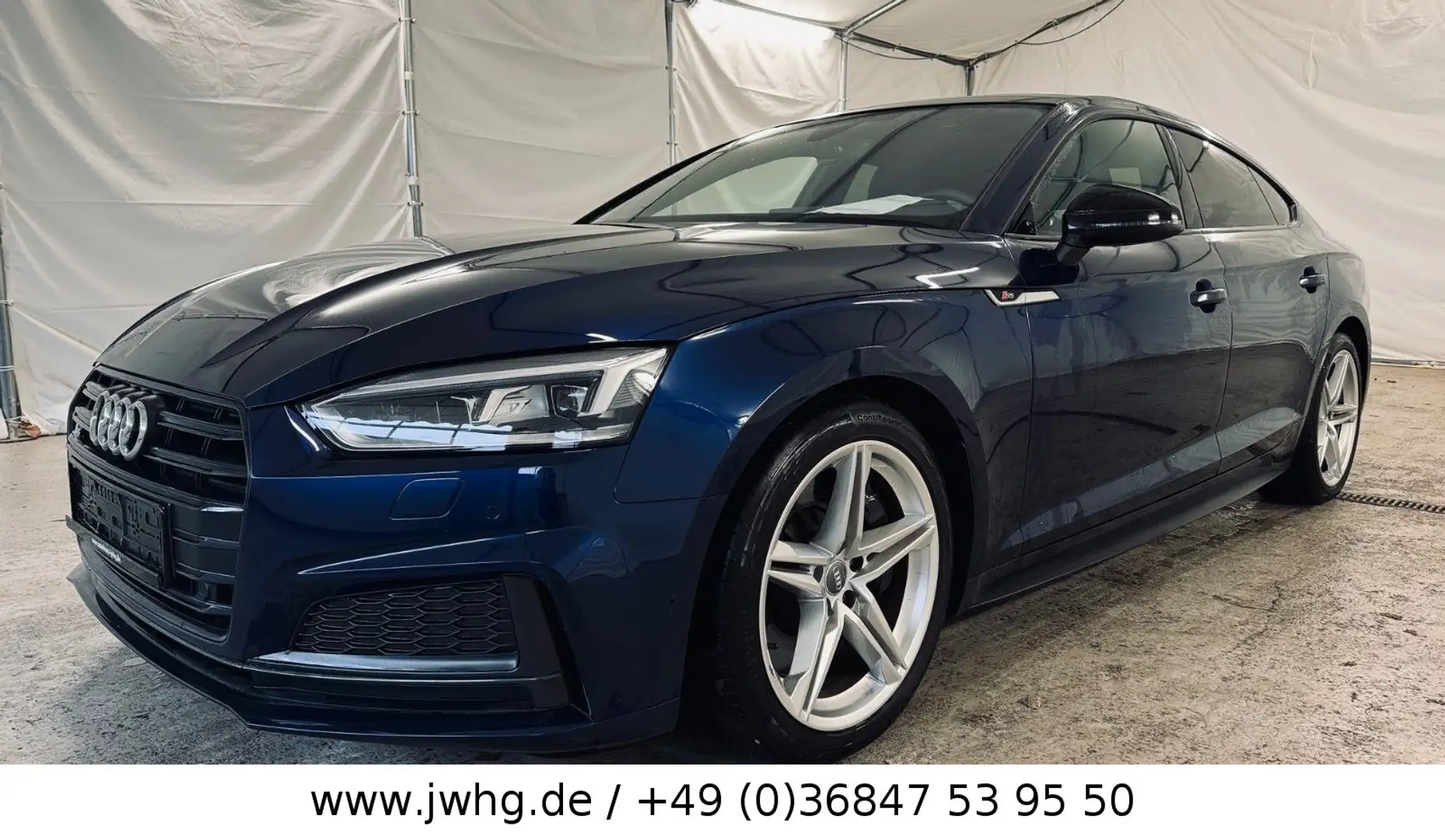 Audi S5 quattro NAVI+/LED/VIRTUAL/PANORAMA/UNFALLFREI Bleu - 1